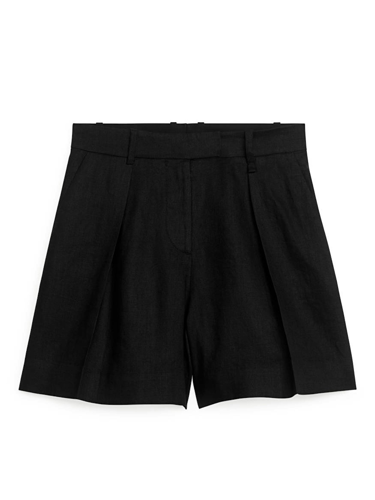 ARKET High Waist Linen Shorts