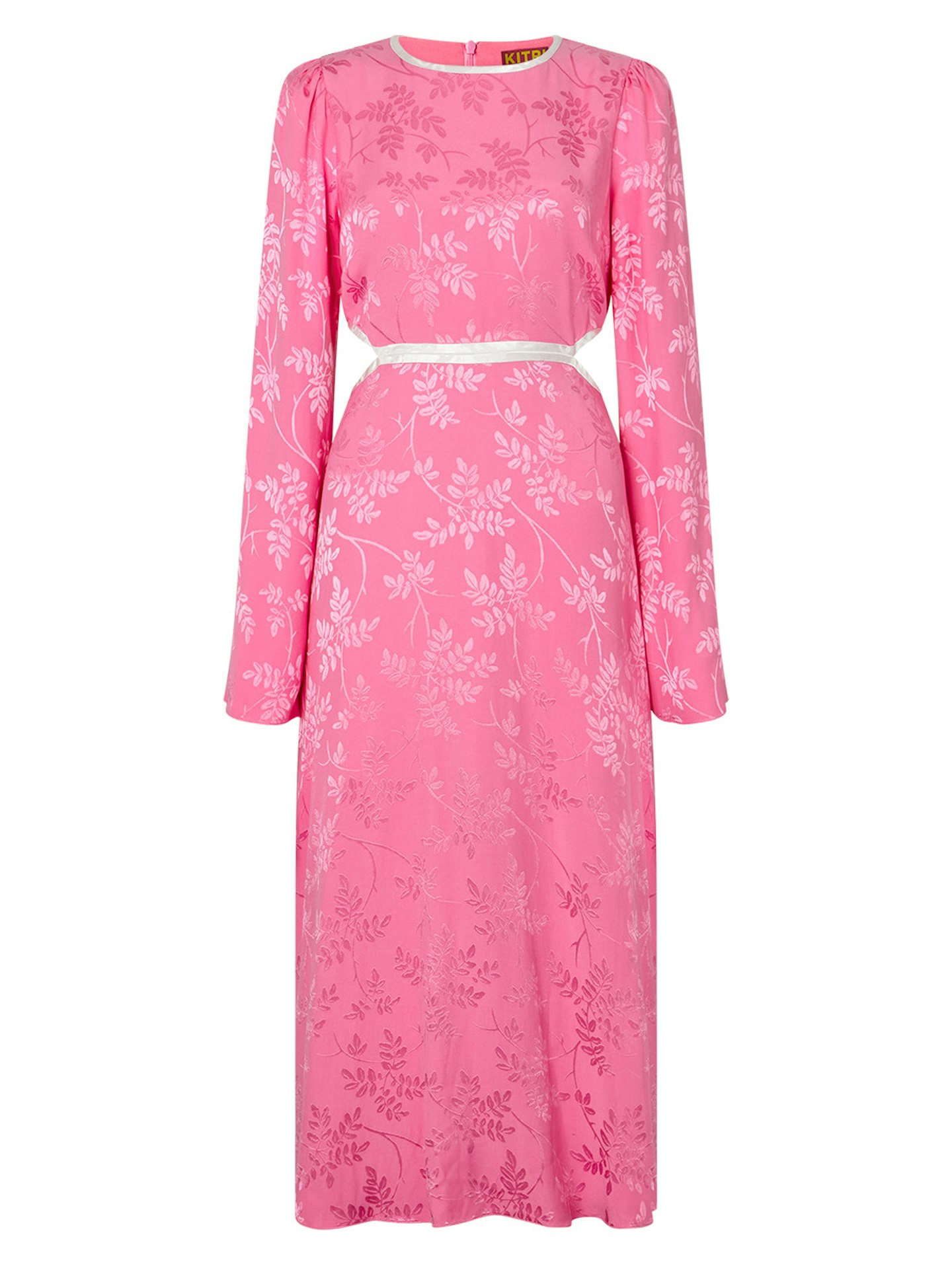 Kitri, Blythe Pink Floral Jacquard Dress