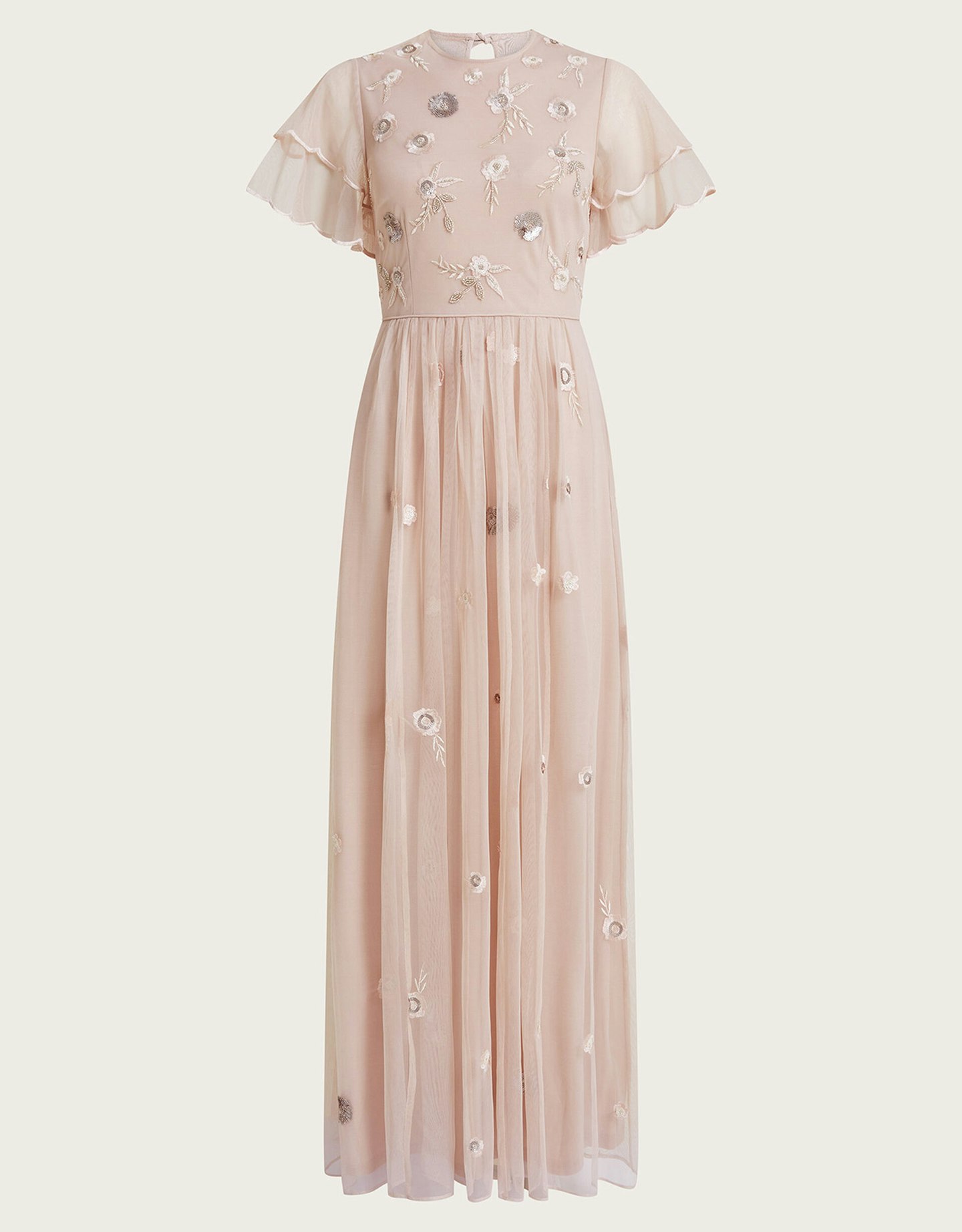 Monsoon, Catherine Embellished Maxi Dress With Recycled Polyester