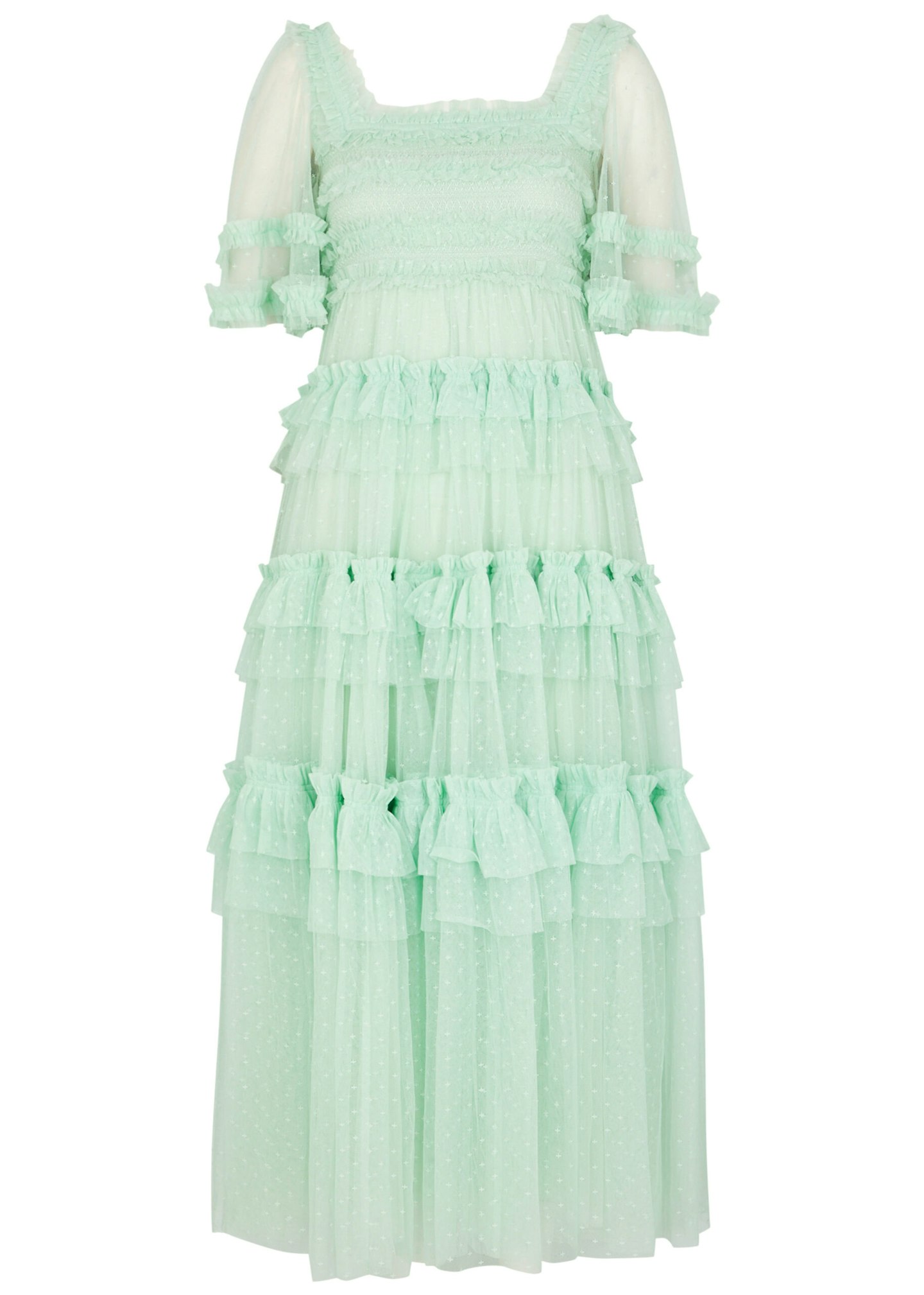 Needle & Thread, Peaches Ruffled Tulle Dress