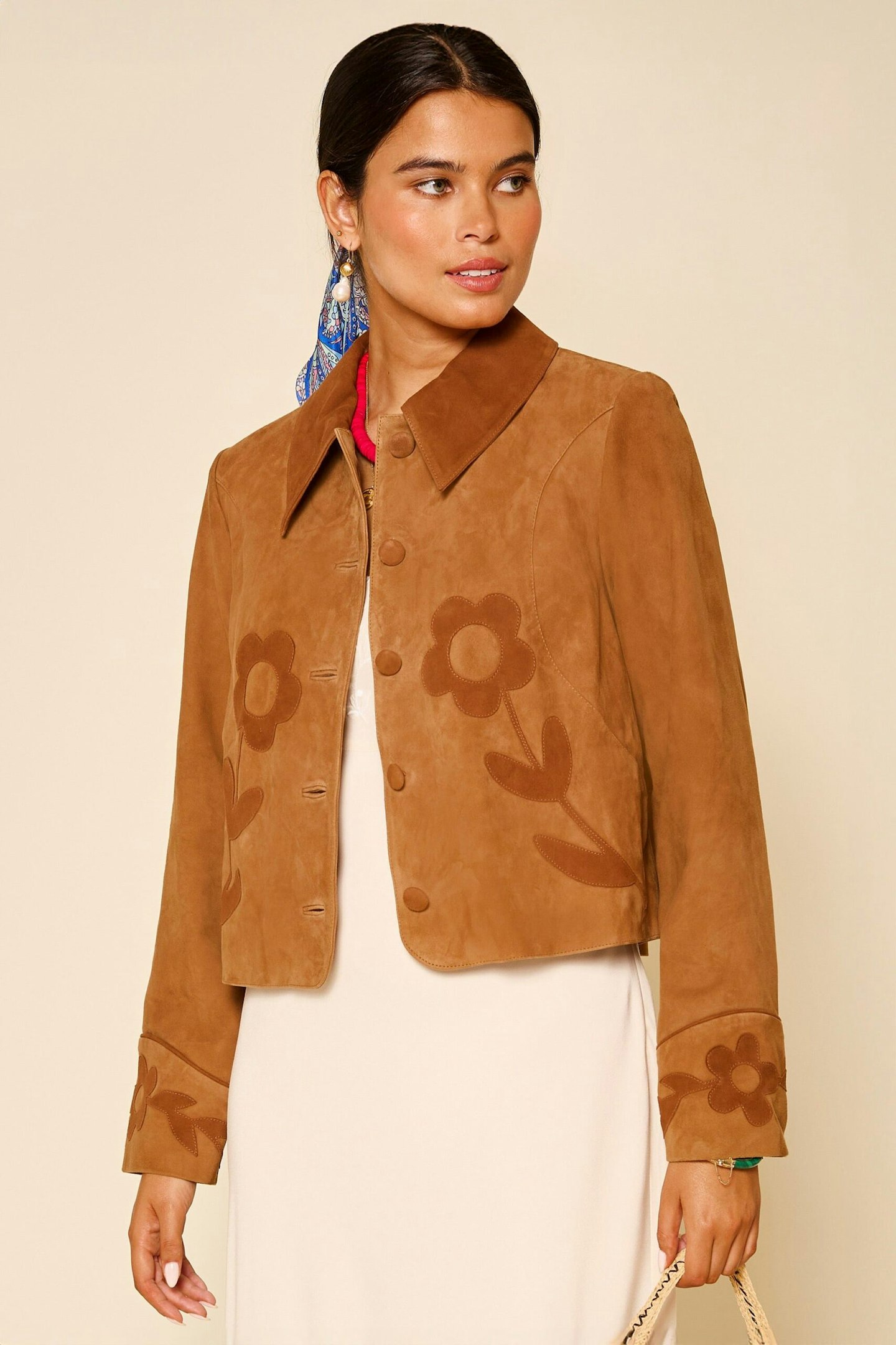 rixo suede spring jacket