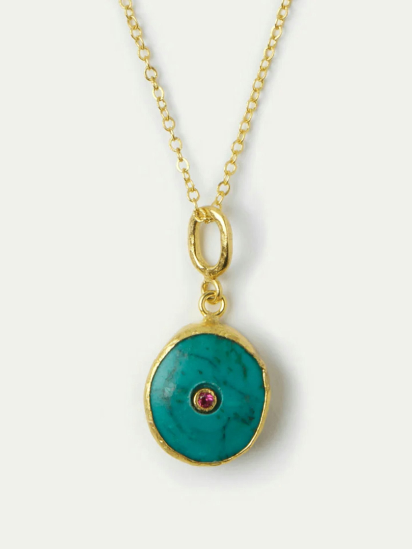 Ottoman Hands Amalfi Turquoise Pendant Necklace