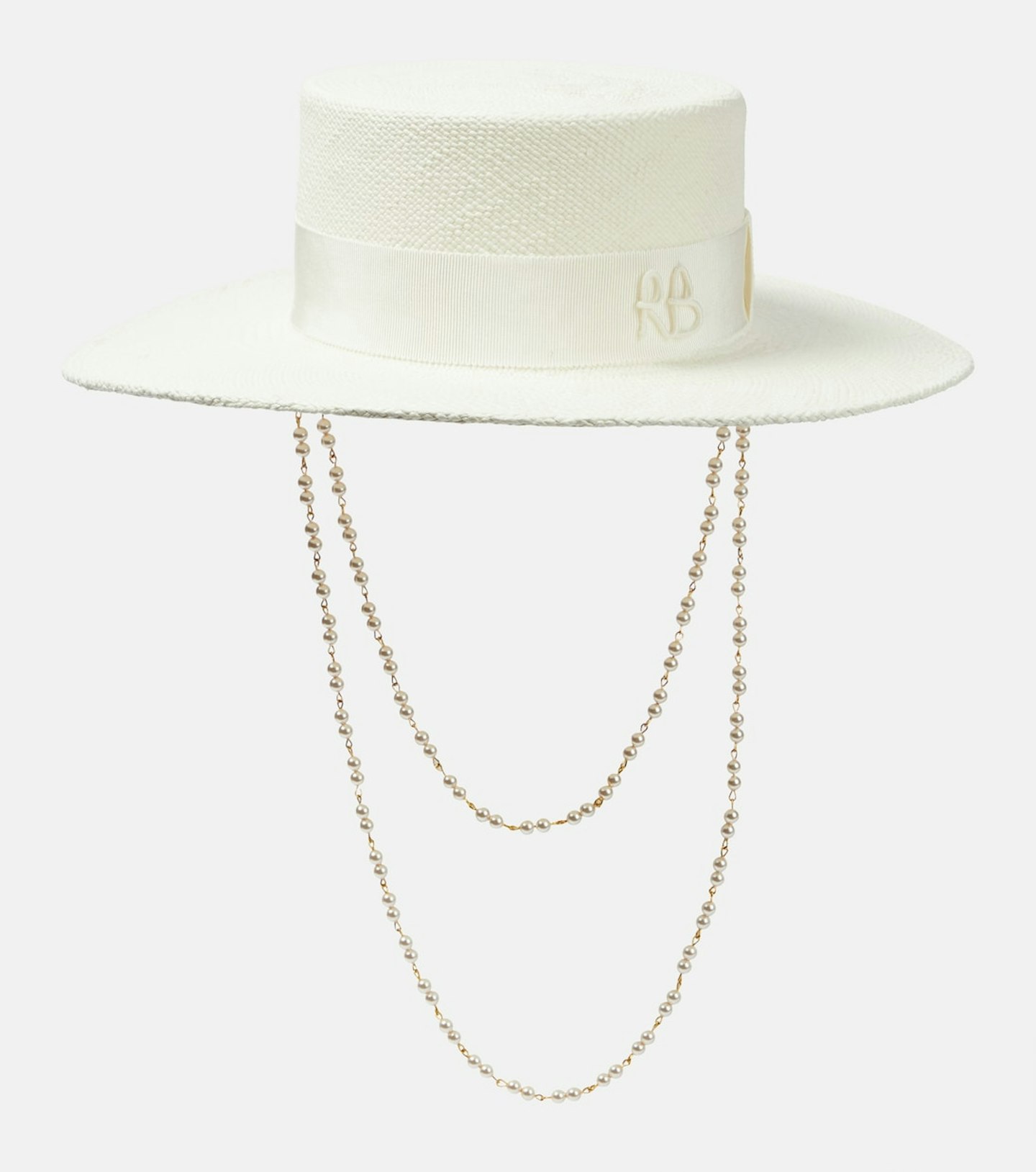 Ruslan Baginskiy, Chain-Detail Straw Hat
