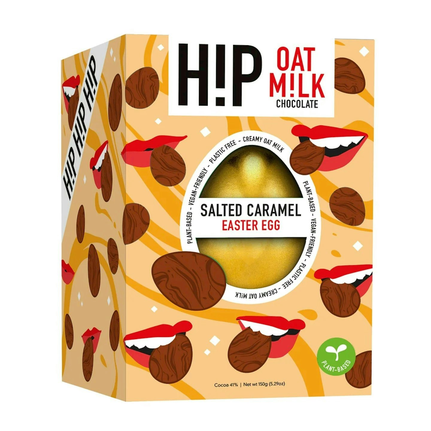 H!P Chocolate Salted Caramel Oat Milk Chocolate Easter Egg