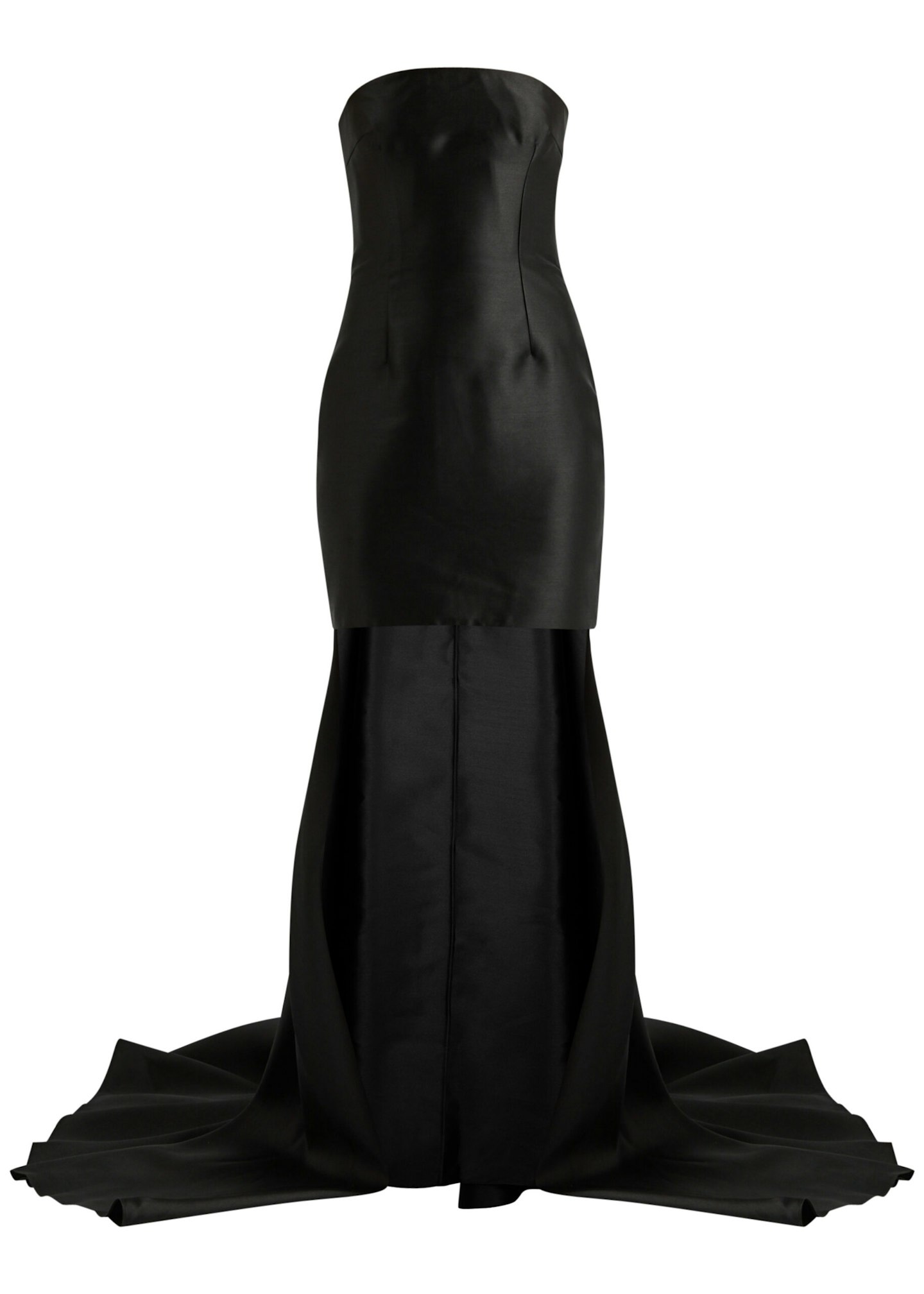 Solace London, Neva Strapless Satin Mini Dress