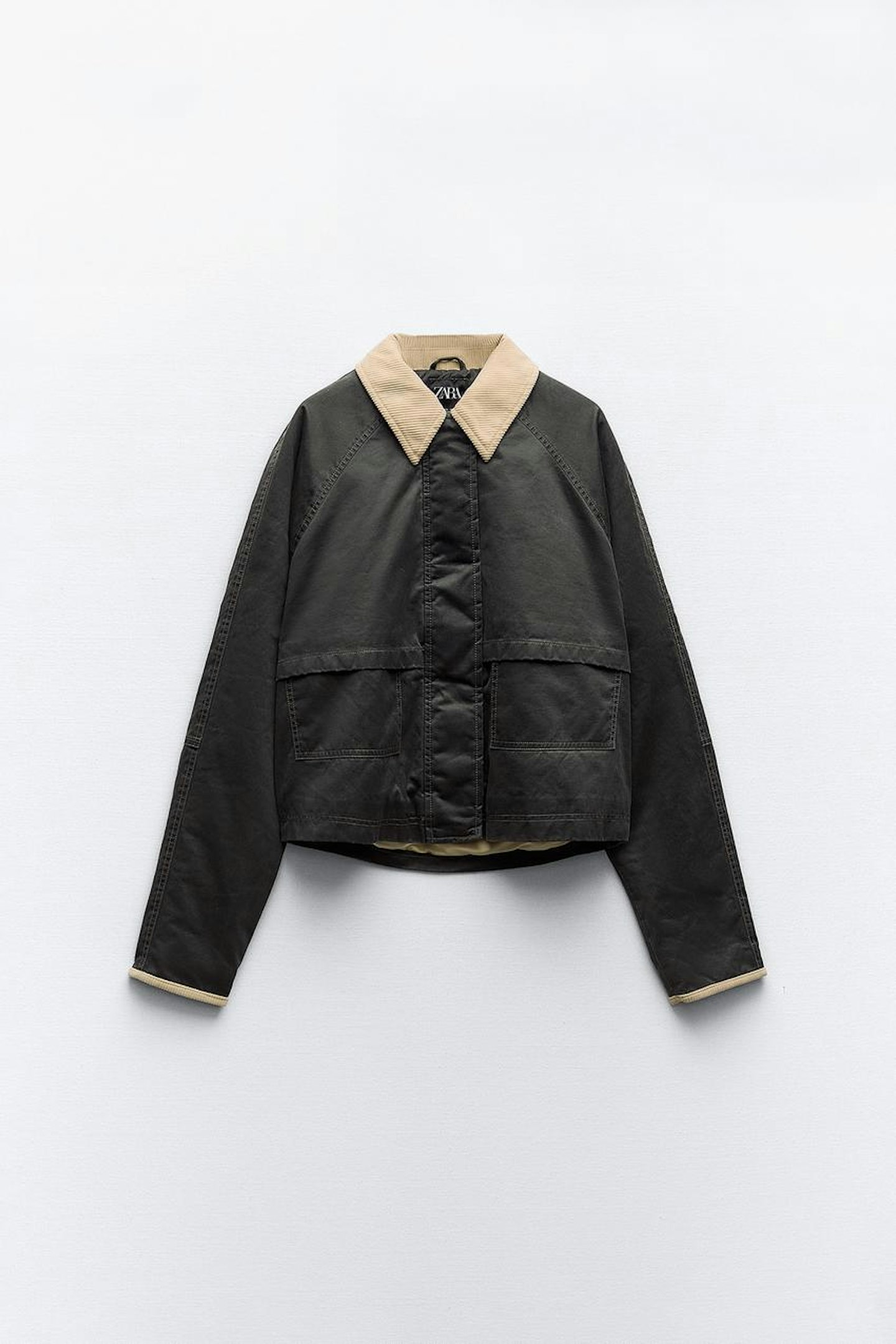 zara wax jacket 