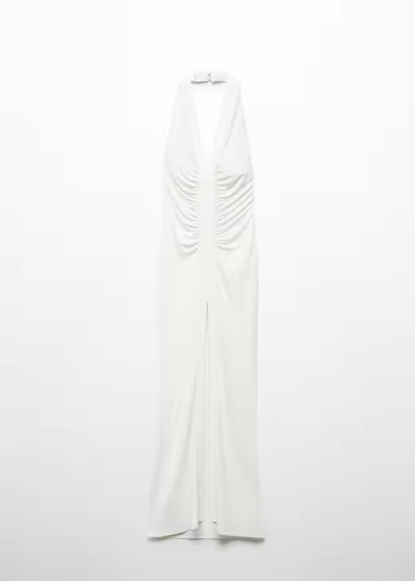vb mango white draped dress 