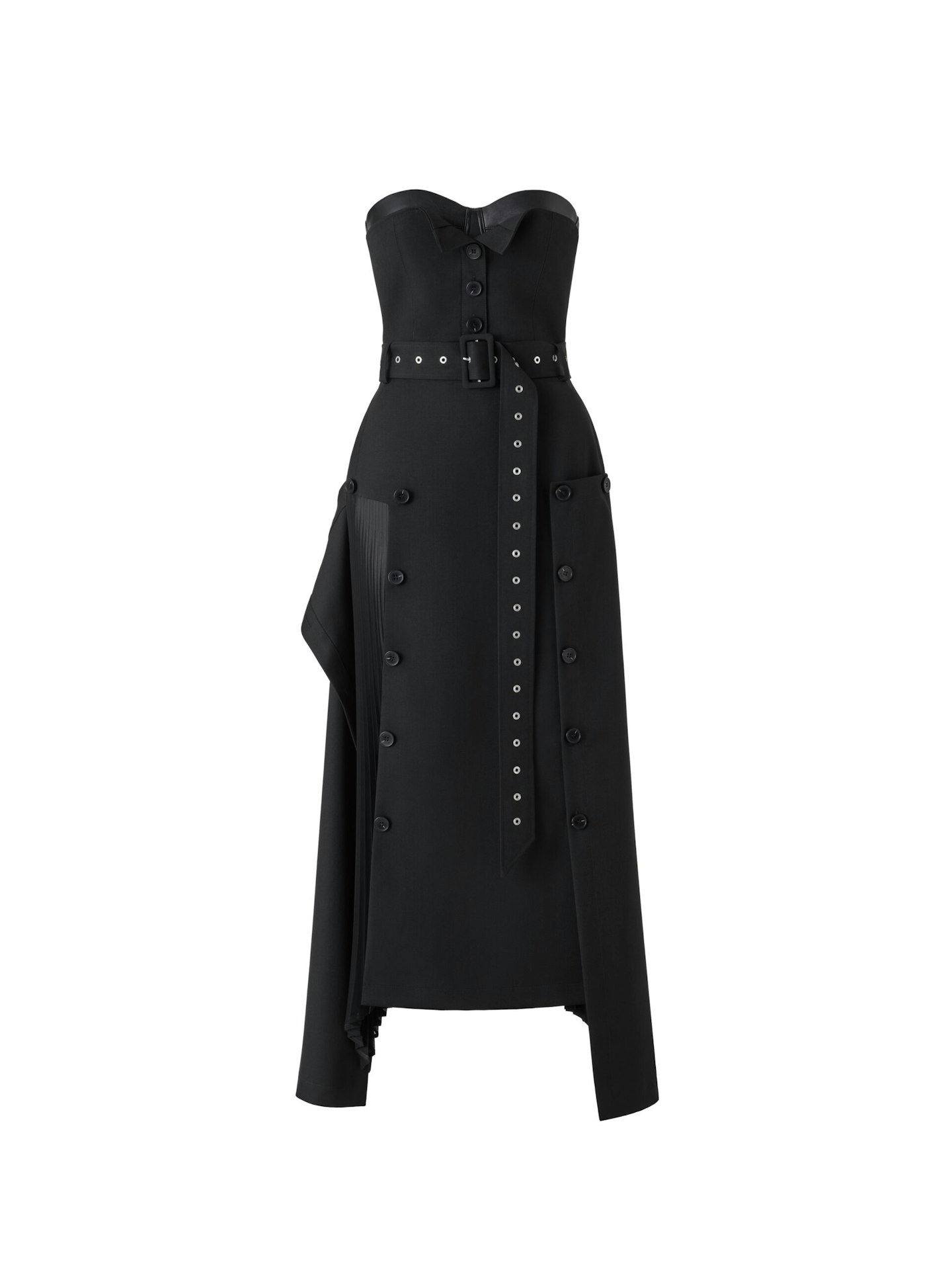 rokh h&m black dress 