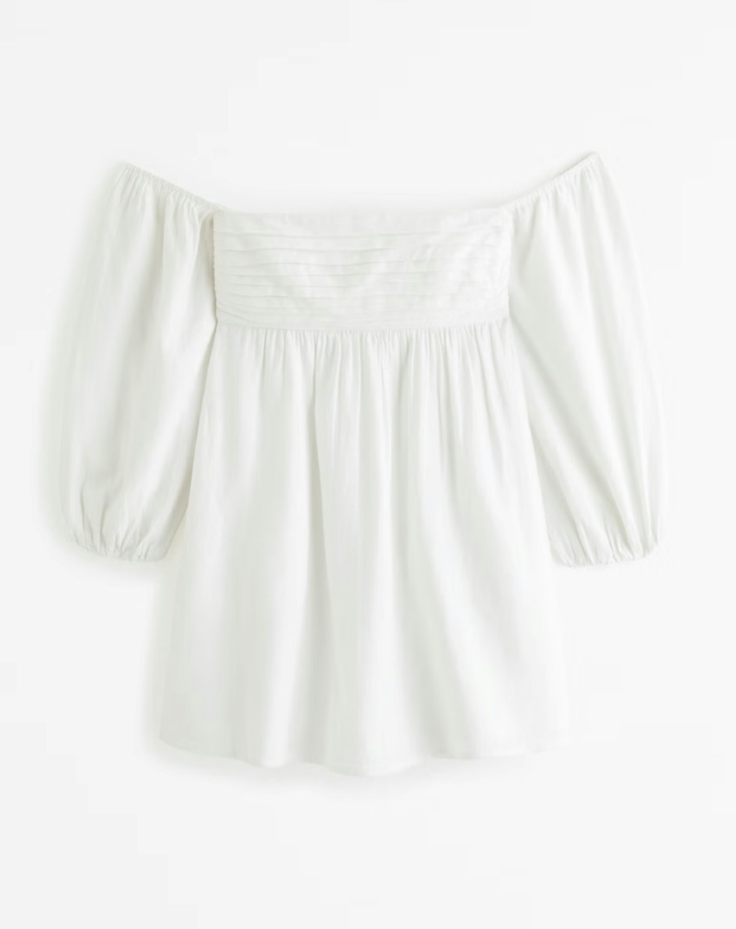 Abercrombie & Fitch, Emerson Linen-Blend Off-The-Shoulder Mini Dress