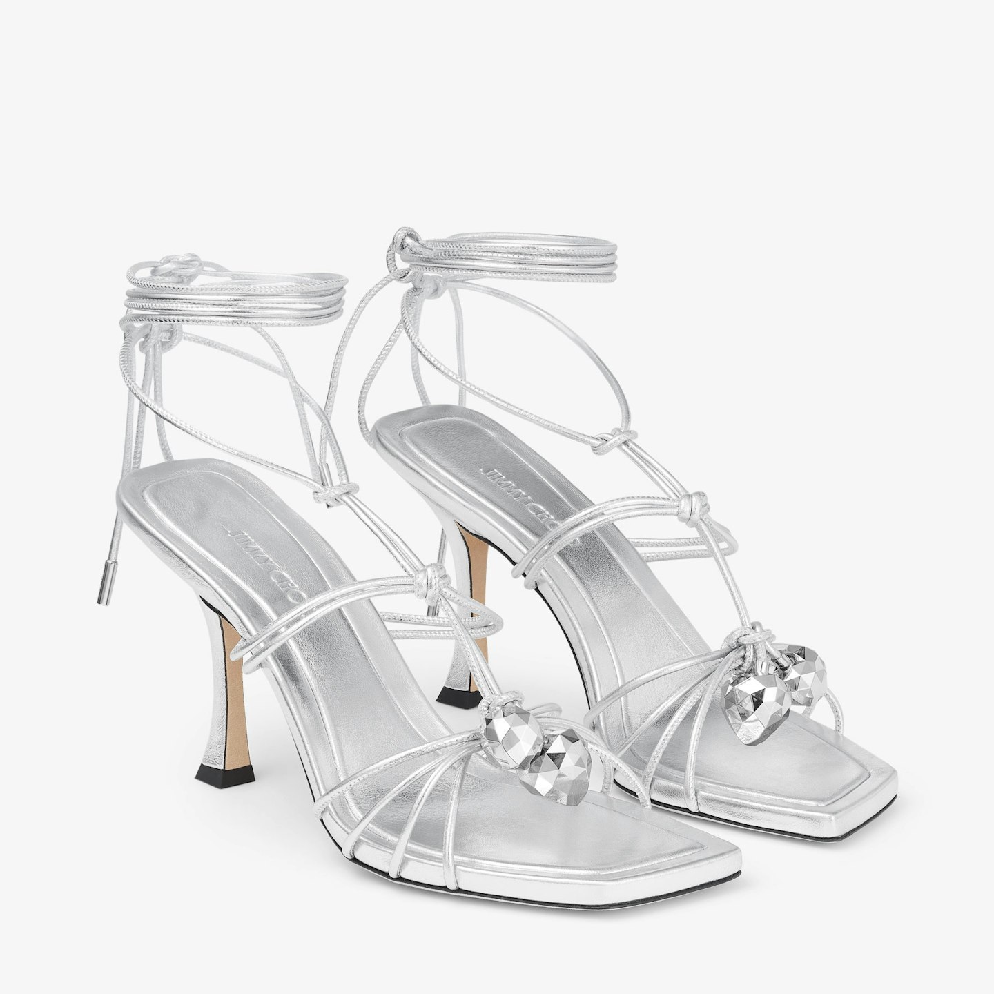 jimmy choo silver sandals 