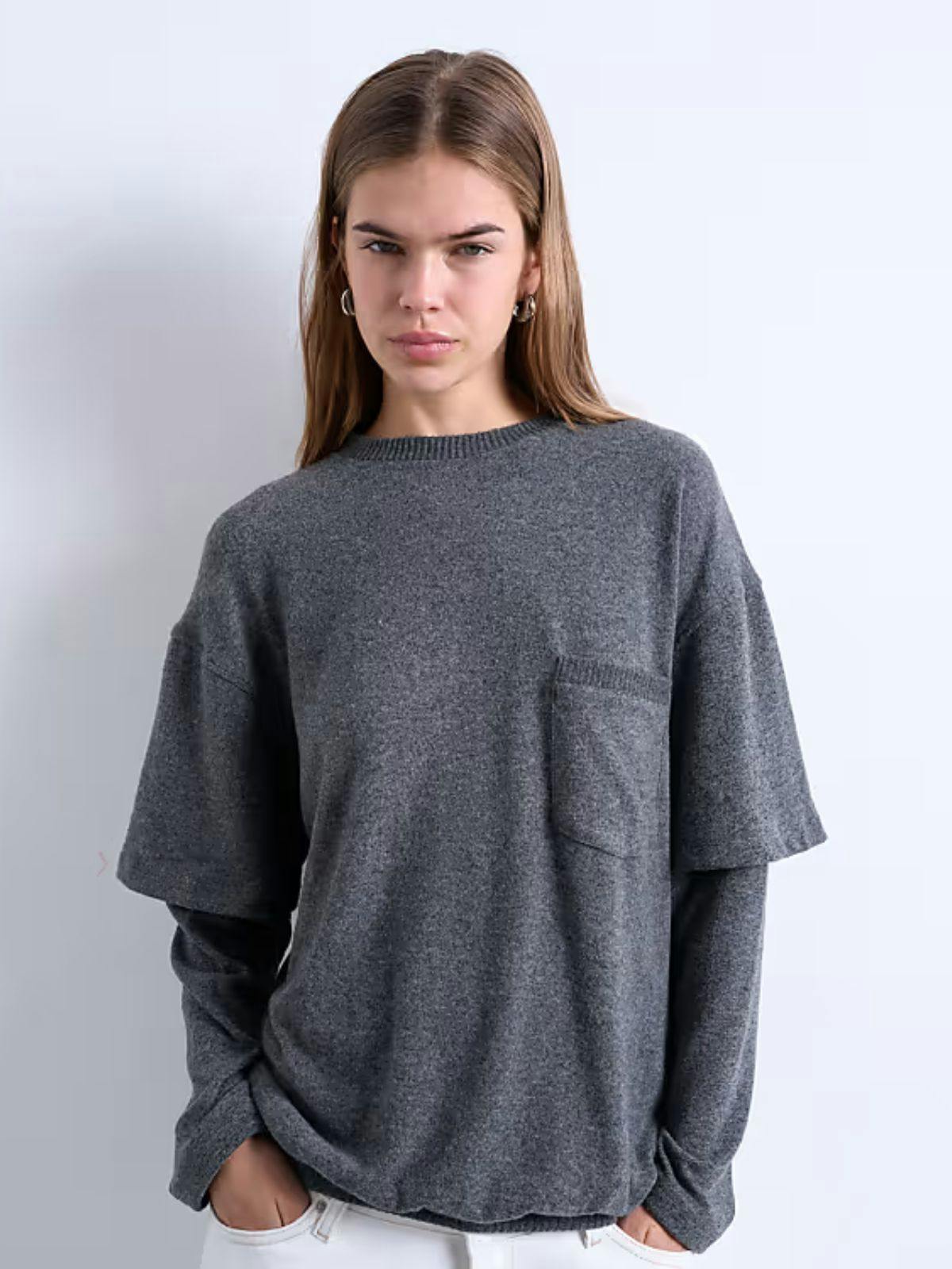 トップス 00's ROEN layered tee 00's ROEN layered tee｜This '90s-Inspired Layered Shirt Trick Is