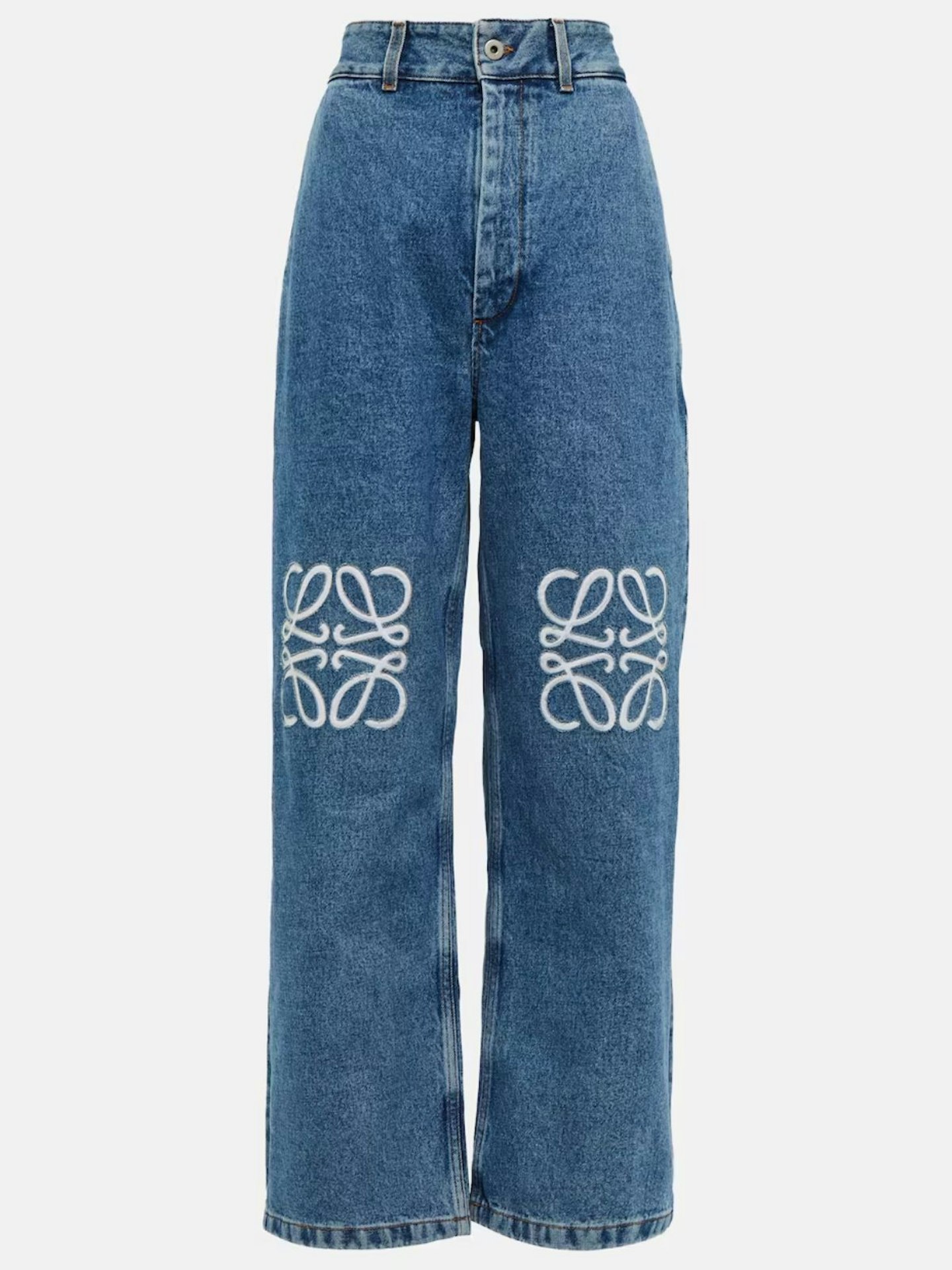 Loewe Anagram High-Rise Wide-Leg Jeans