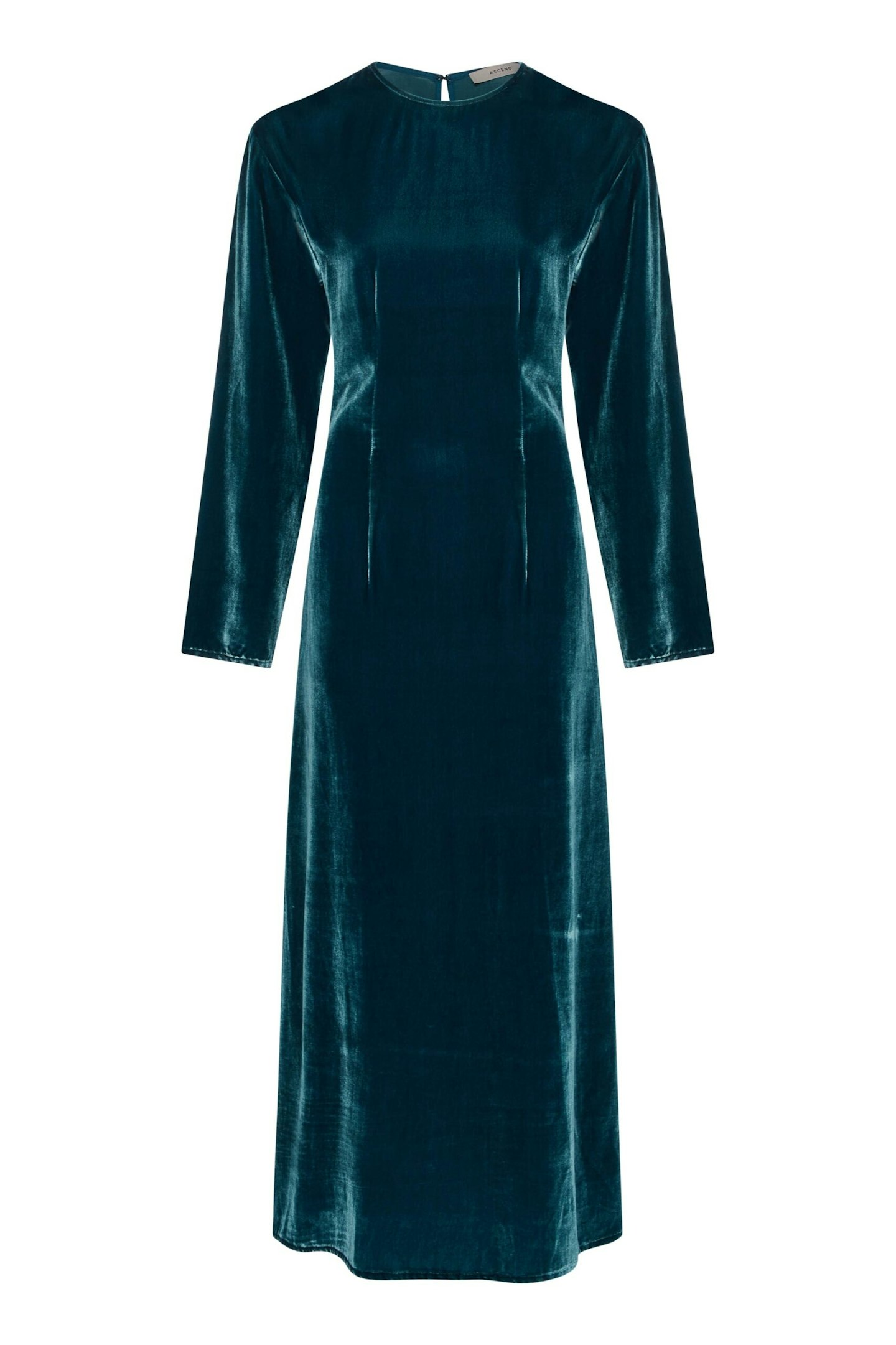 Asceno, Jody Dress Topaz Silk Velvet