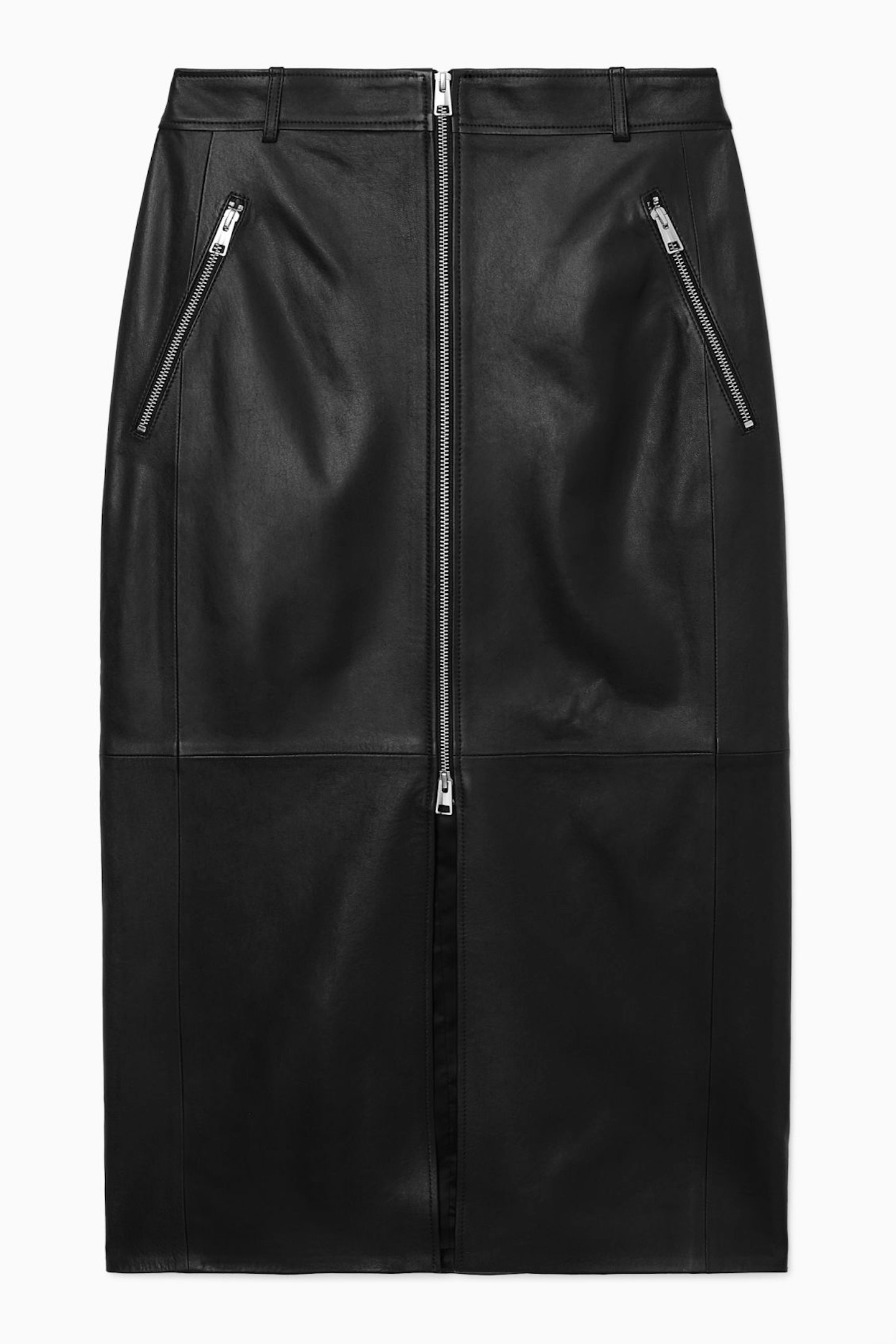 cos leather pencil skirt 