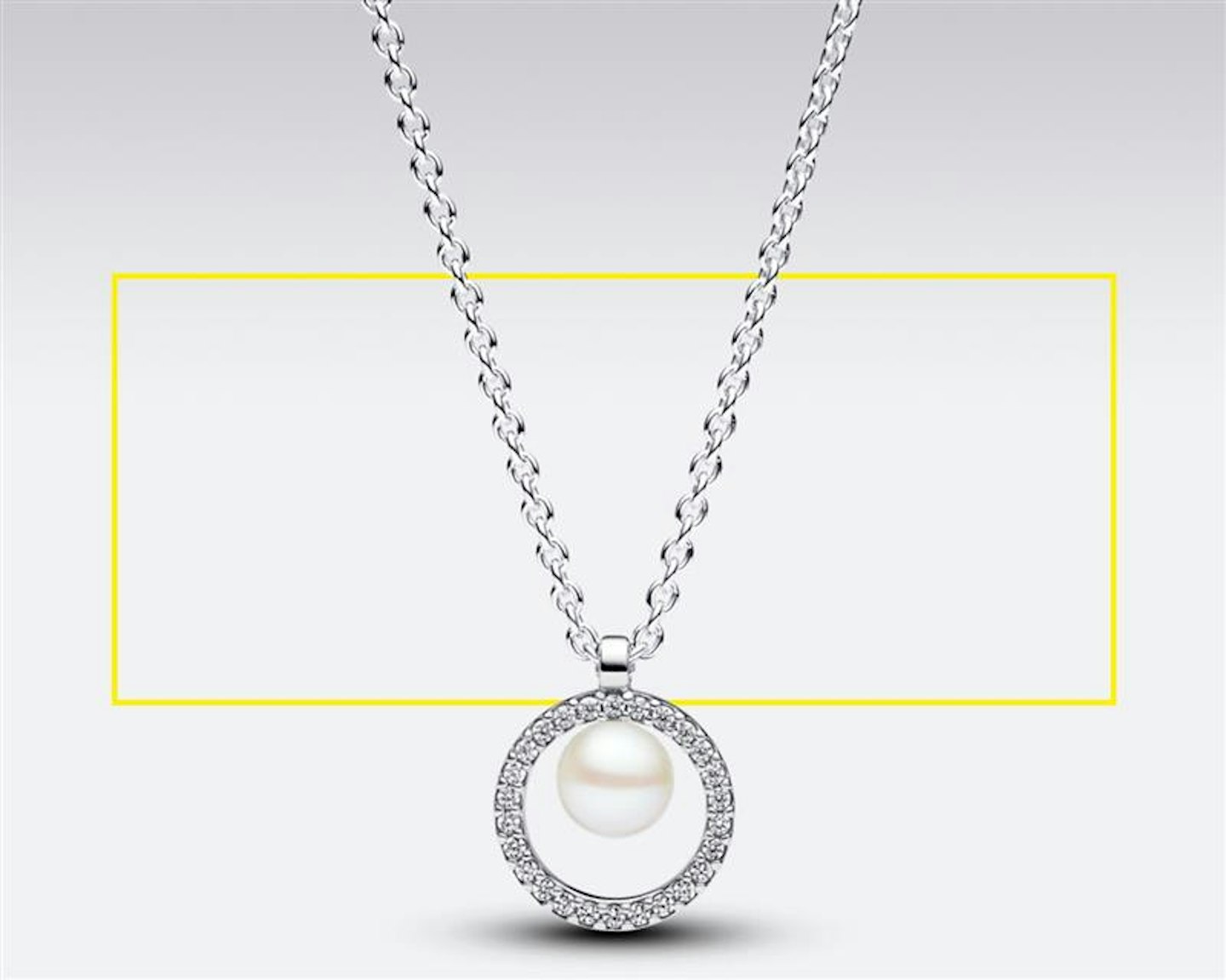 Treated Freshwater Cultured Pearl & Pavé Collier Necklace