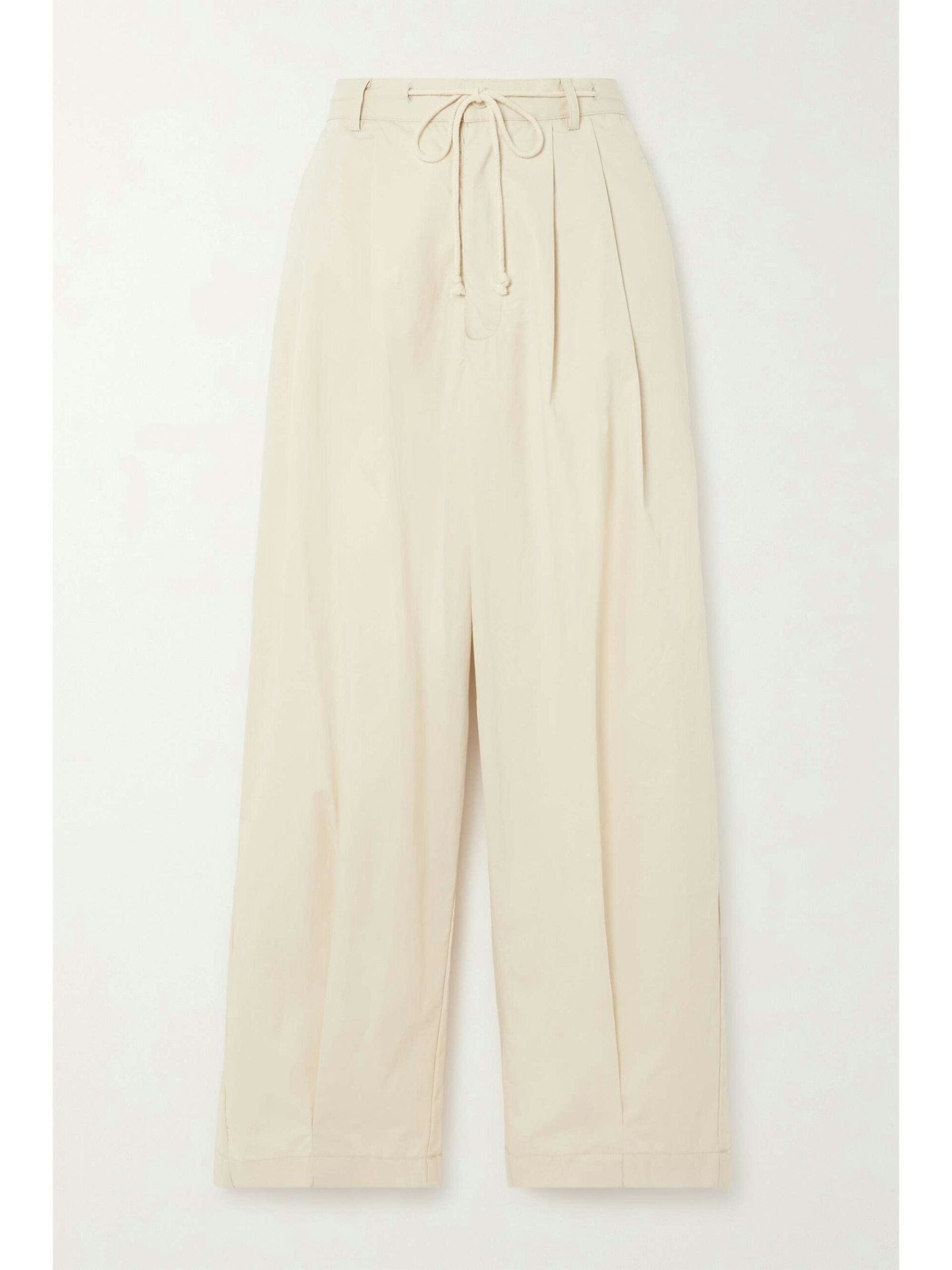 Deiji Studios, Pleated Organic Cotton-Twill Wide-Leg Pants