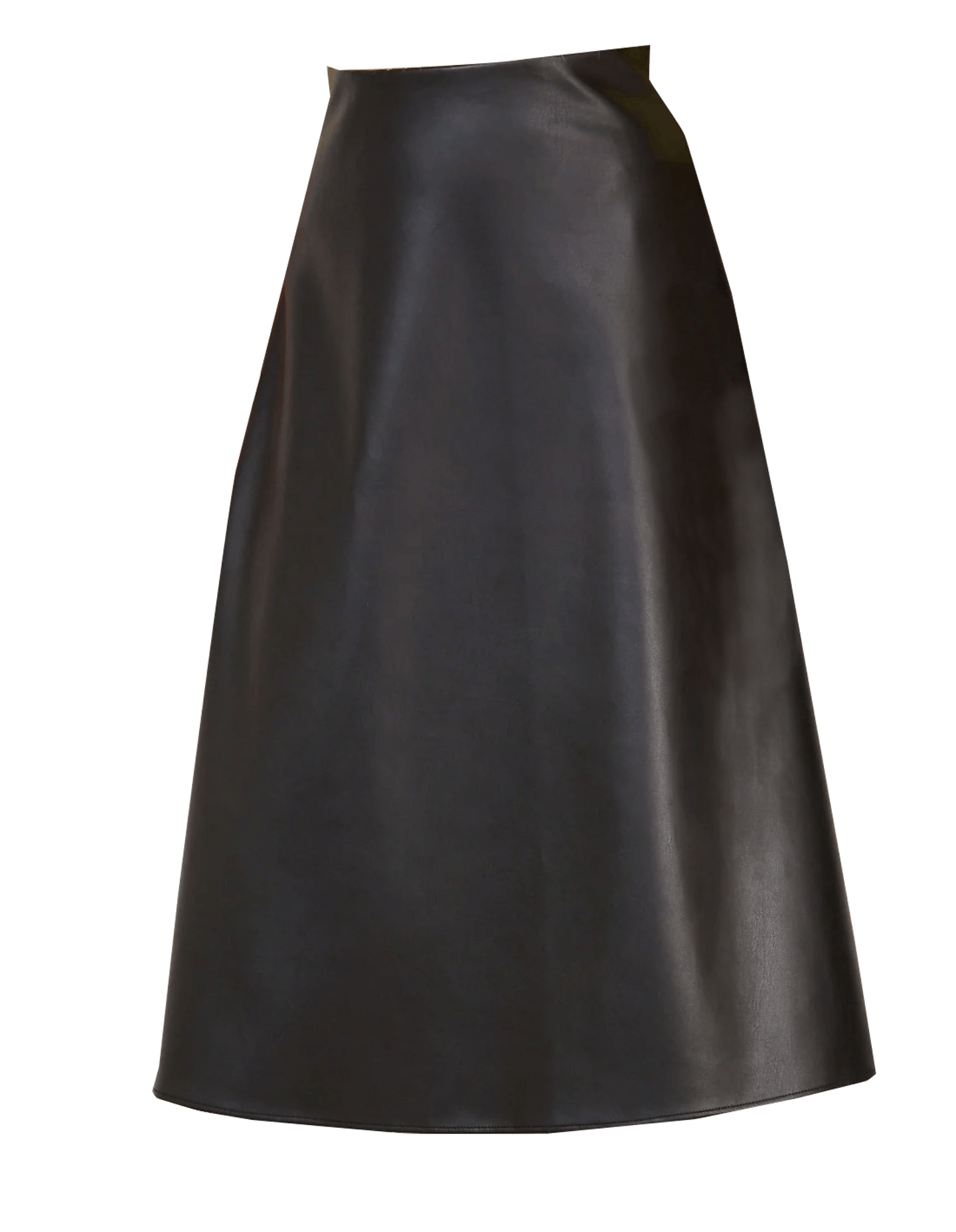 leather midi skirt 