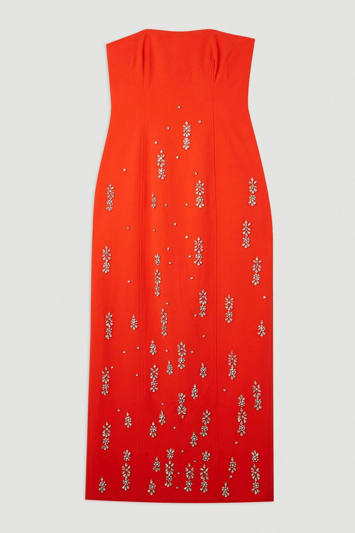 Crystal-Embellished Bandeau Midaxi Dress