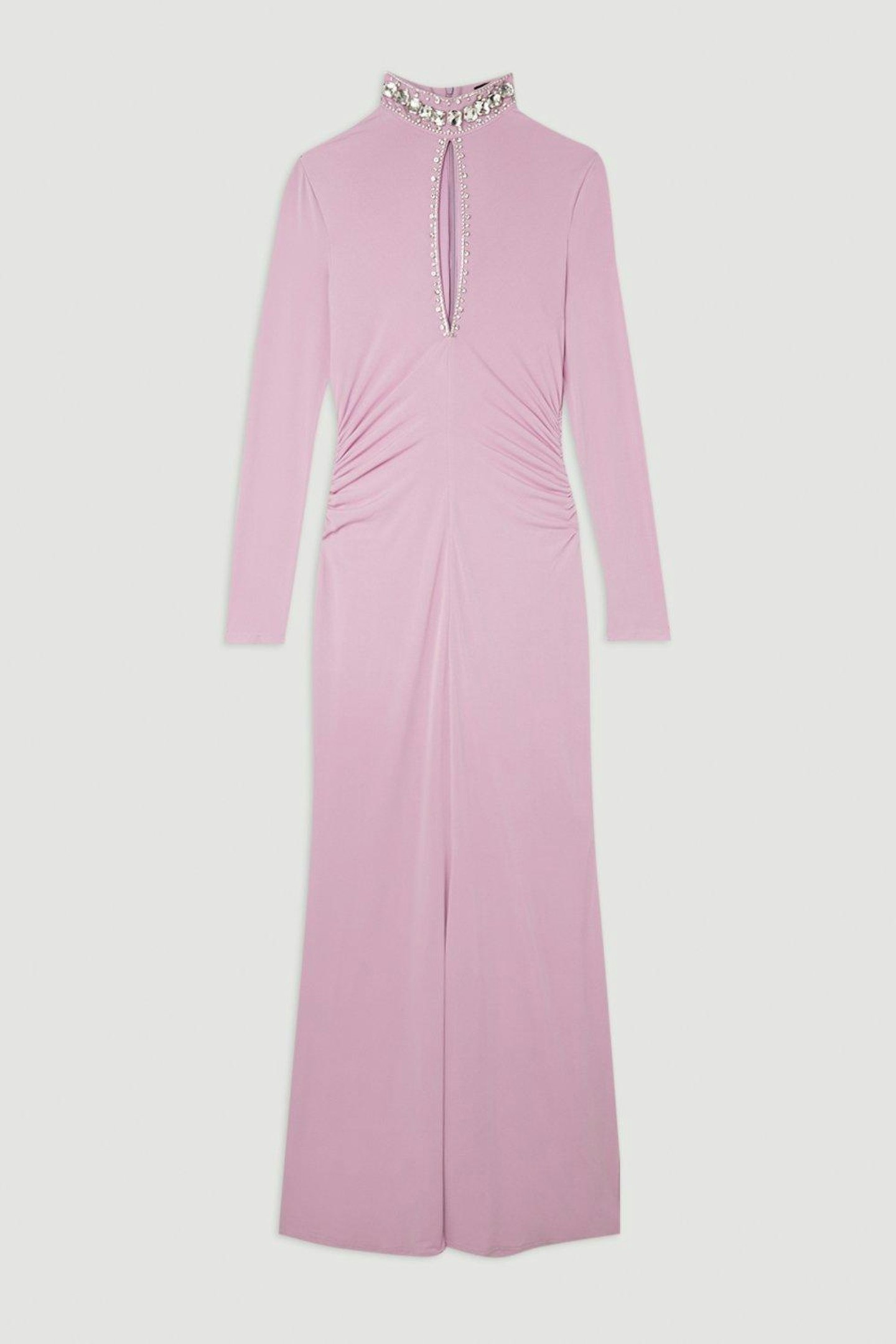Embellished Jersey Crepe Maxi Dress