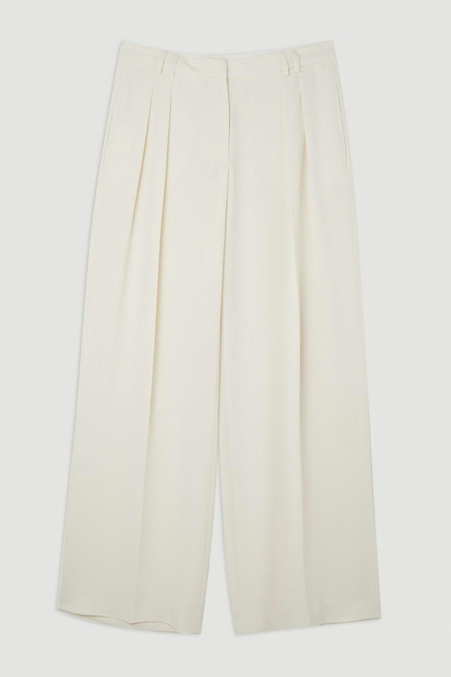 Soft Tailored Straight-Leg Trousers