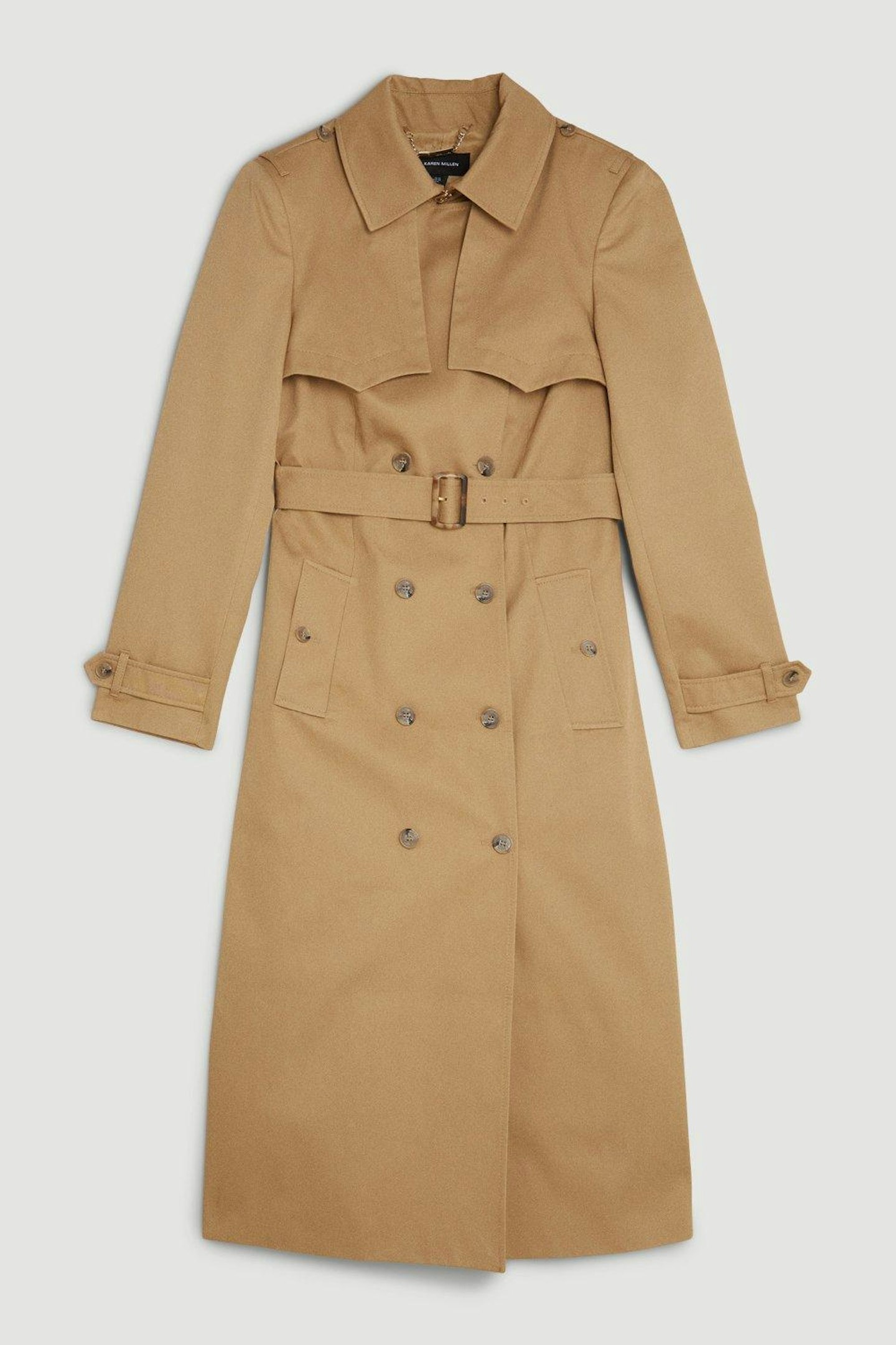 Tailored Belted Trench Coat