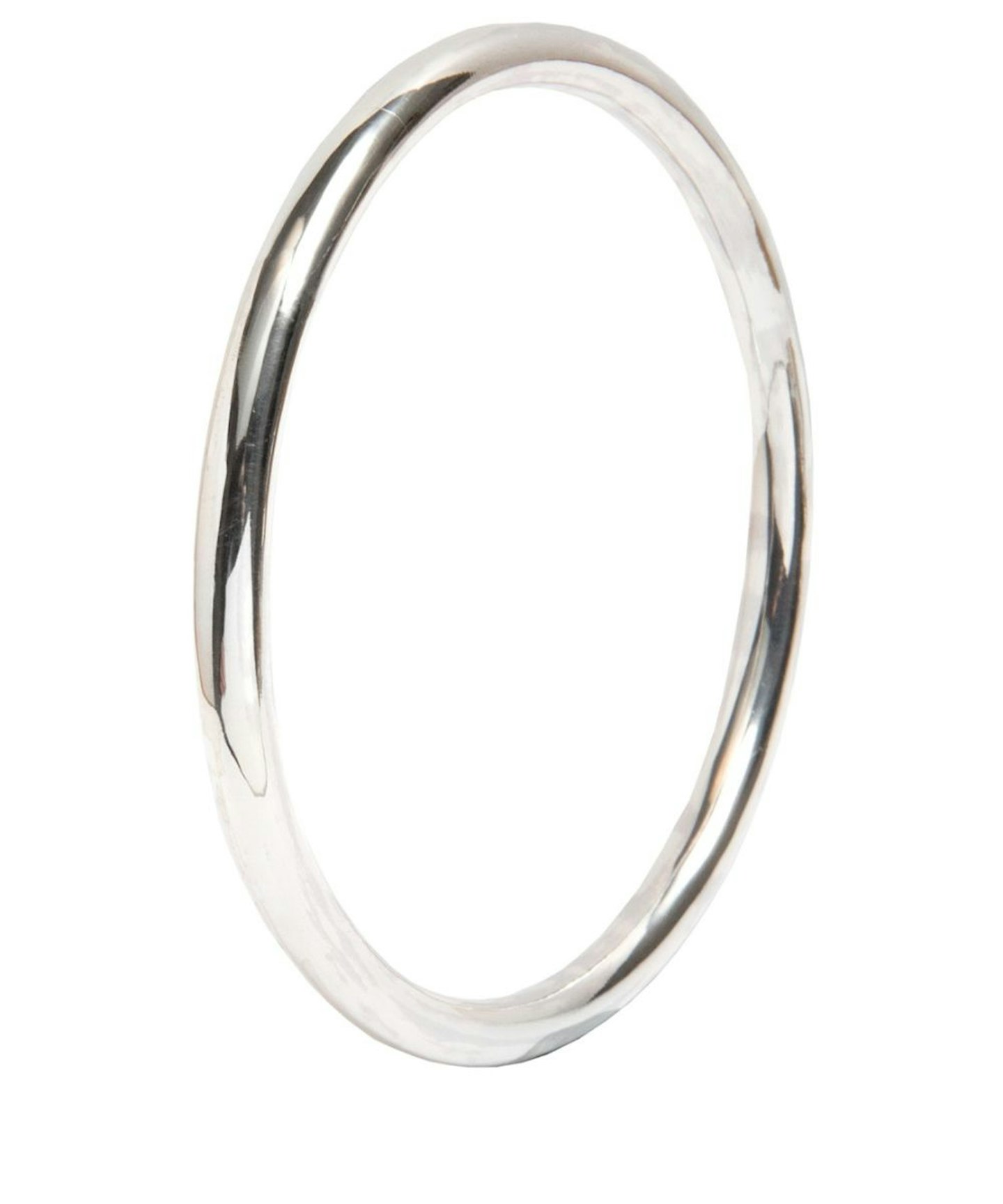 Medium Plain Silver Bangle