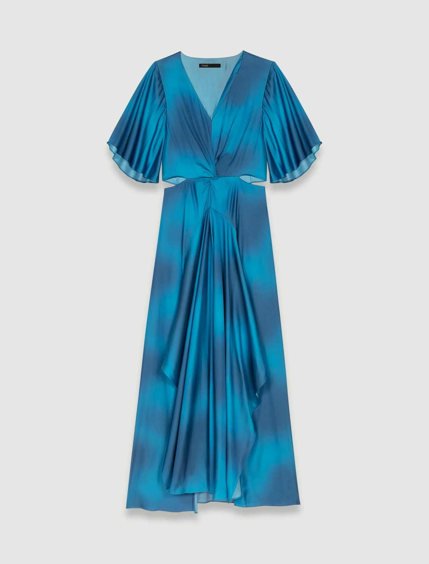 Maje, Satin Look Maxi Dress