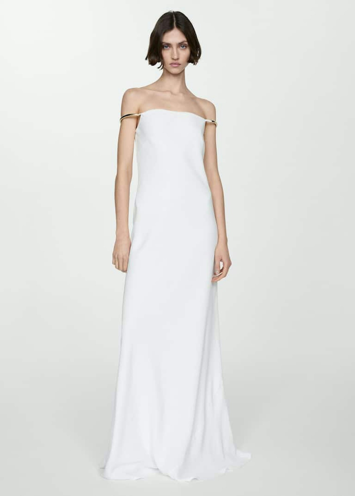 Mango, Strapless Dress With Strapless Detail