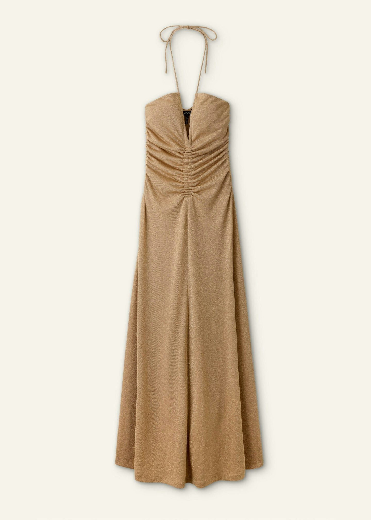 Me+Em, Metallic Halter-Neck Maxi Dress