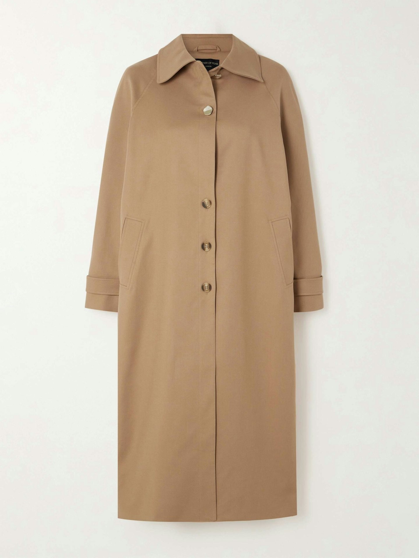 Mother of Pearl, Sheila Stretch-TENCEL™ Lyocell And Organic Cotton-Blend Grain De Poudre Coat