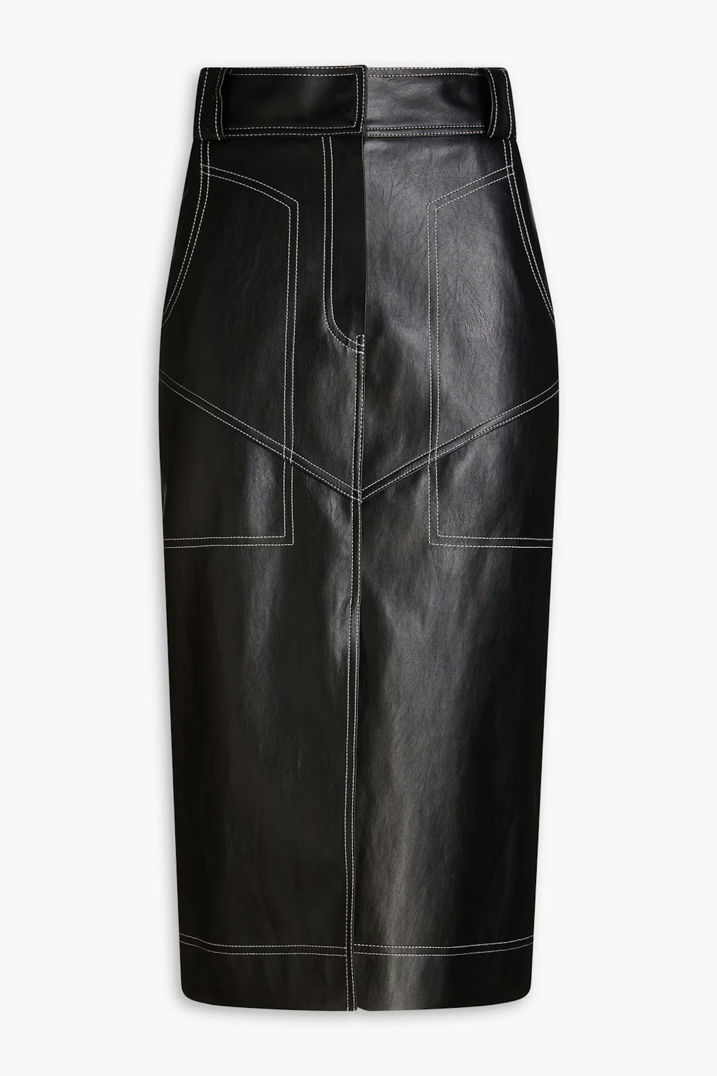 outnet leather skirt 