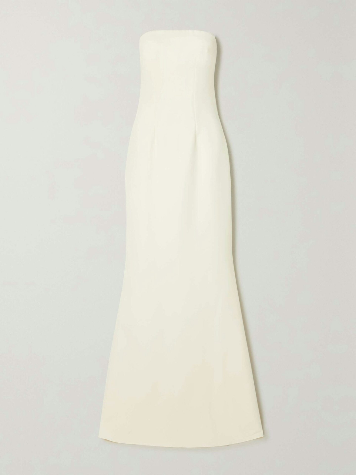 Safiyaa, Strapless Crepe Gown