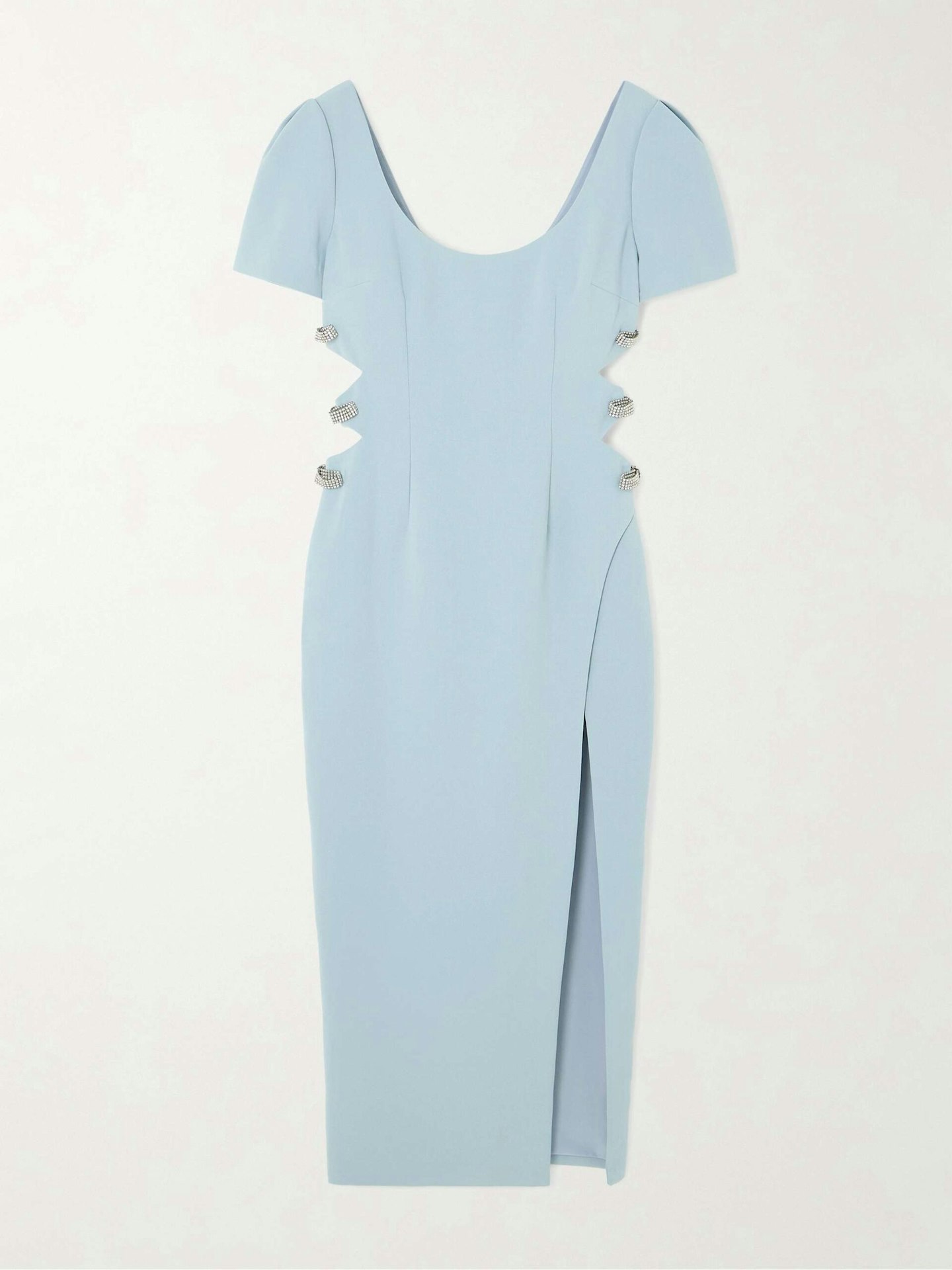 Self-Portrait, Crystal-Embellished Cut-Out Crepe Midi Dress