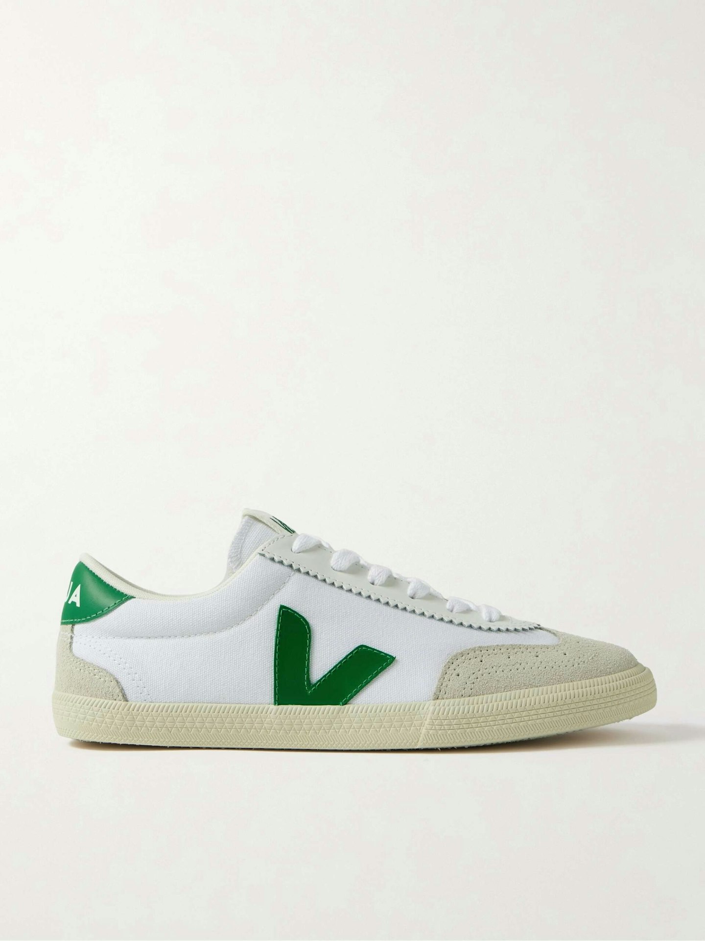 Veja, Volley Leather And Suede-Trimmed Canvas Sneakers