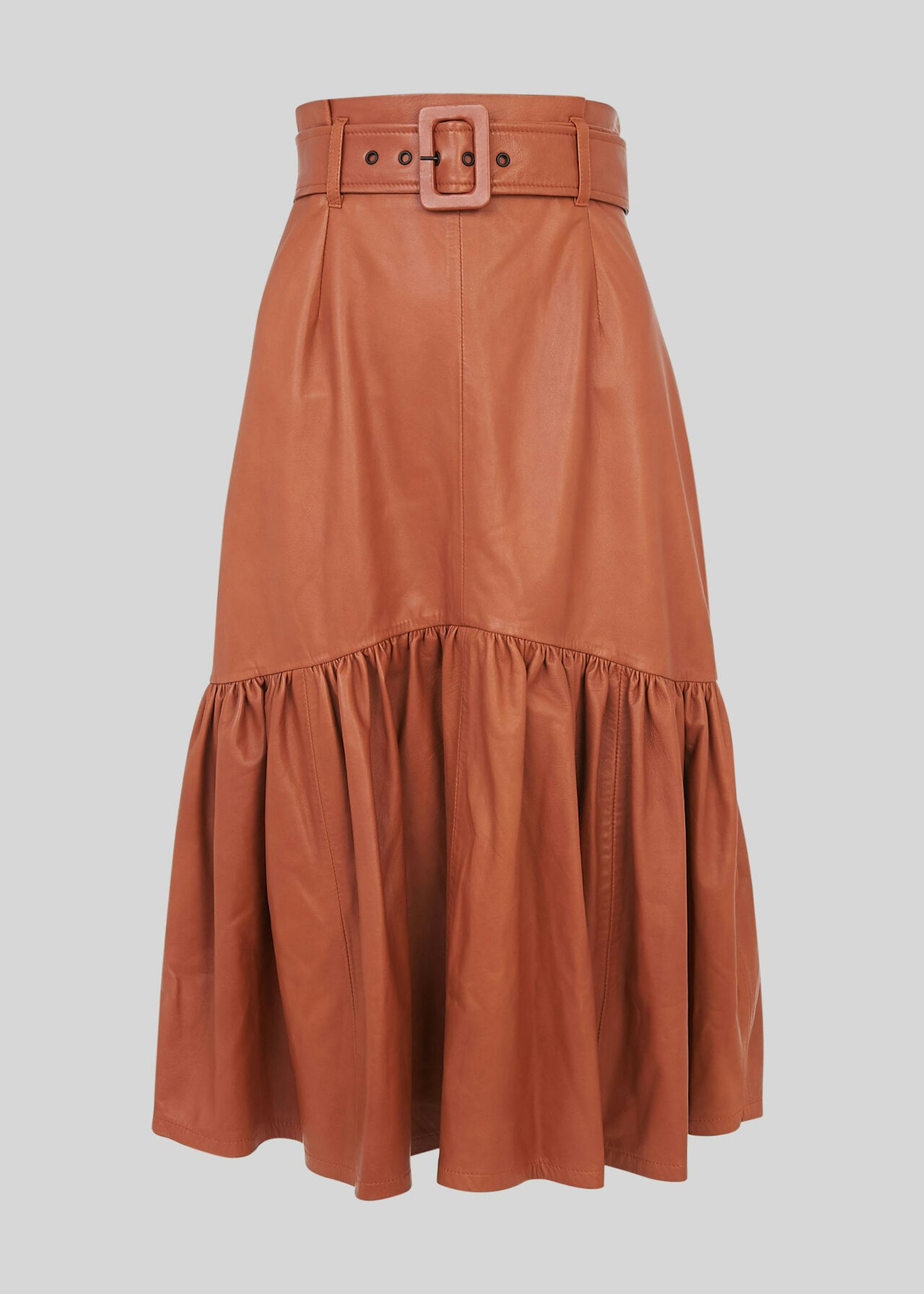 whistles leather skirt 