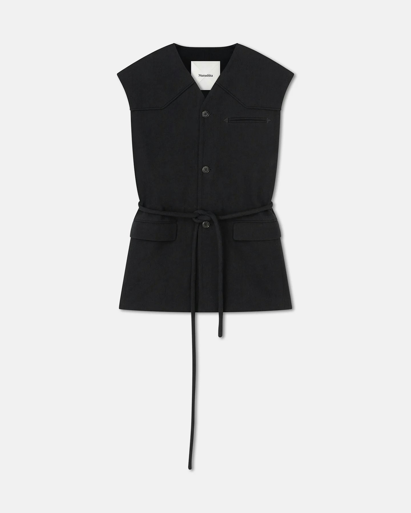 nanushka canvas vest