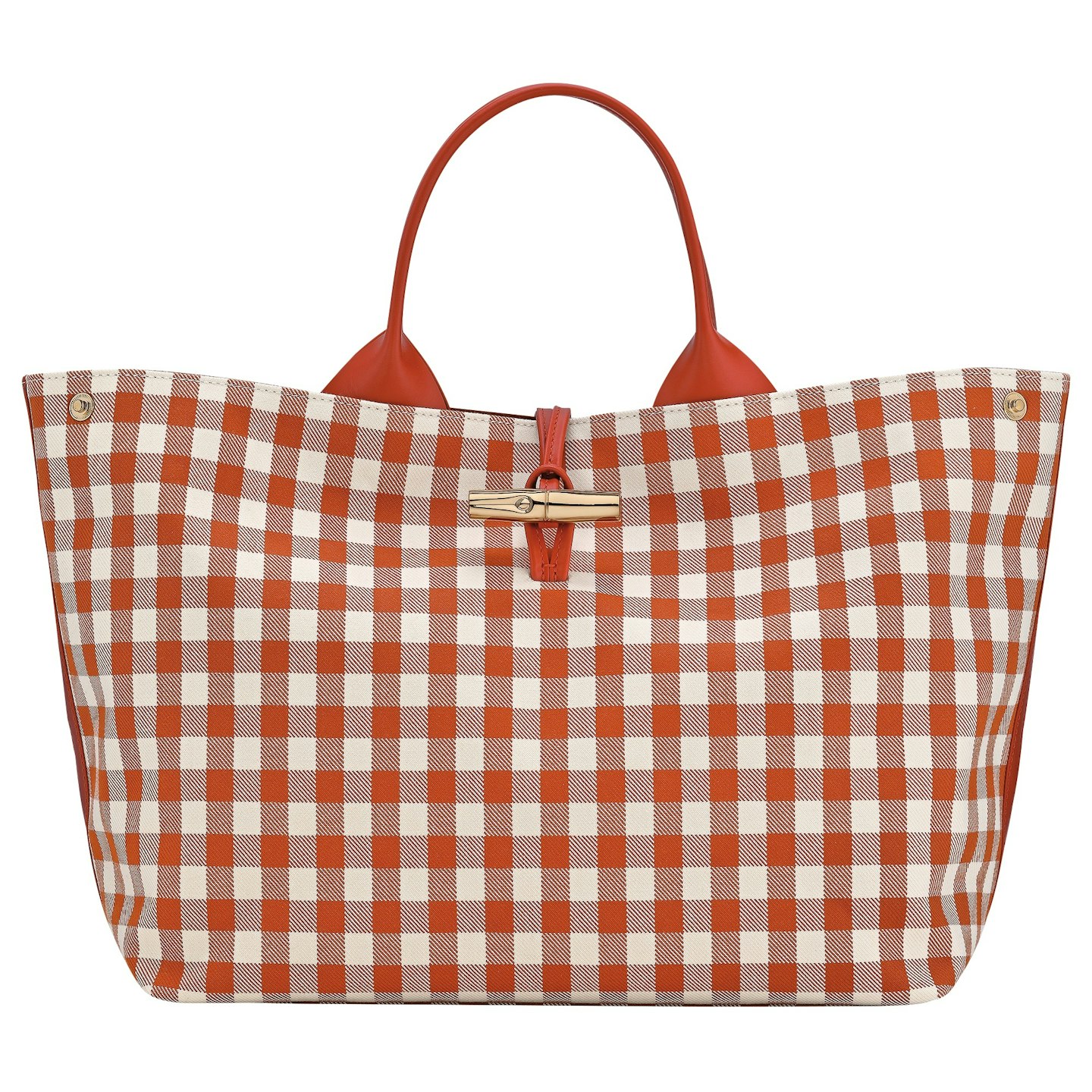 longchamp gingham bag lunchtime shop