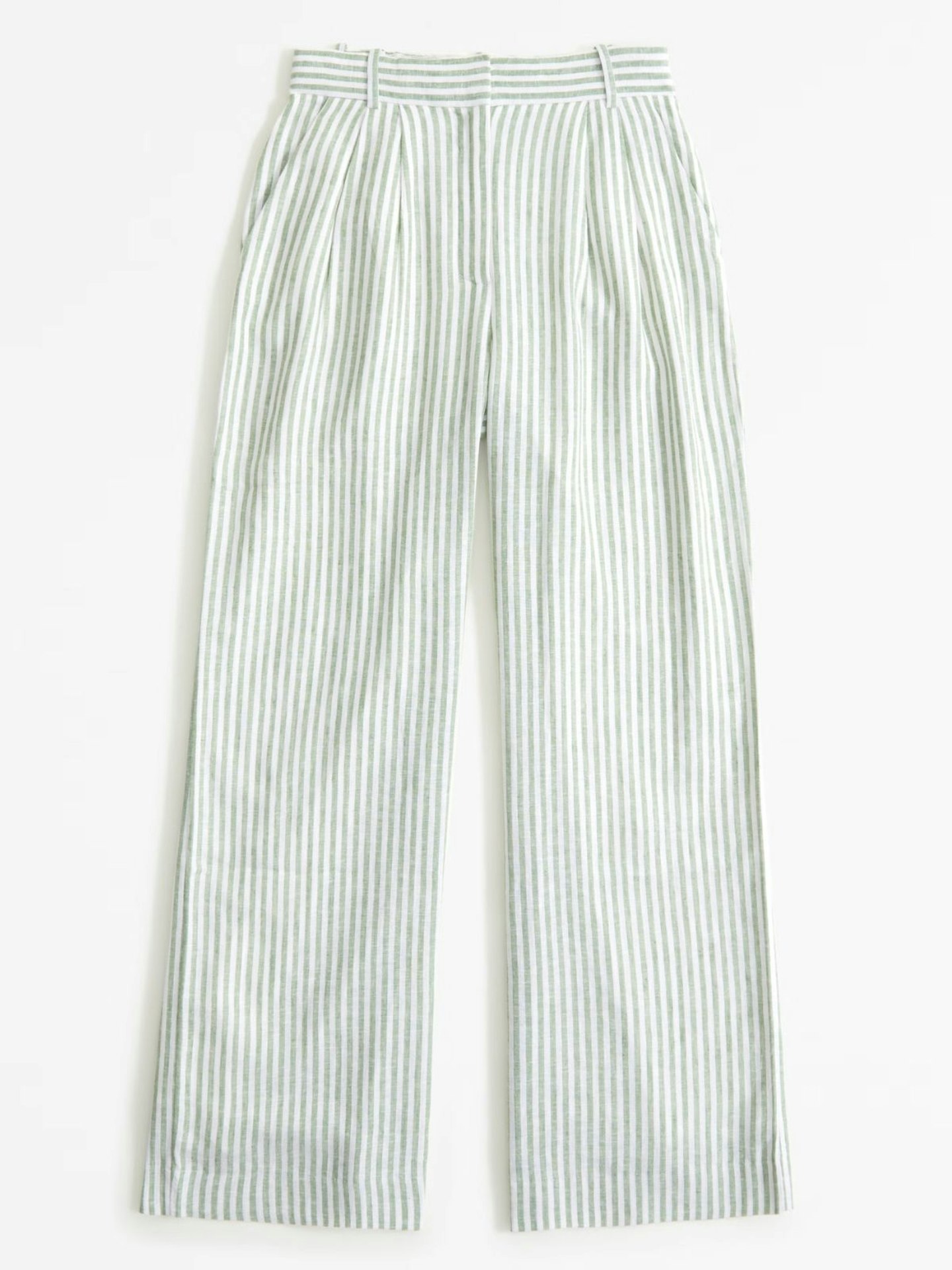Abercrombie & Fitch Sloane Tailored Linen-Blend Pant