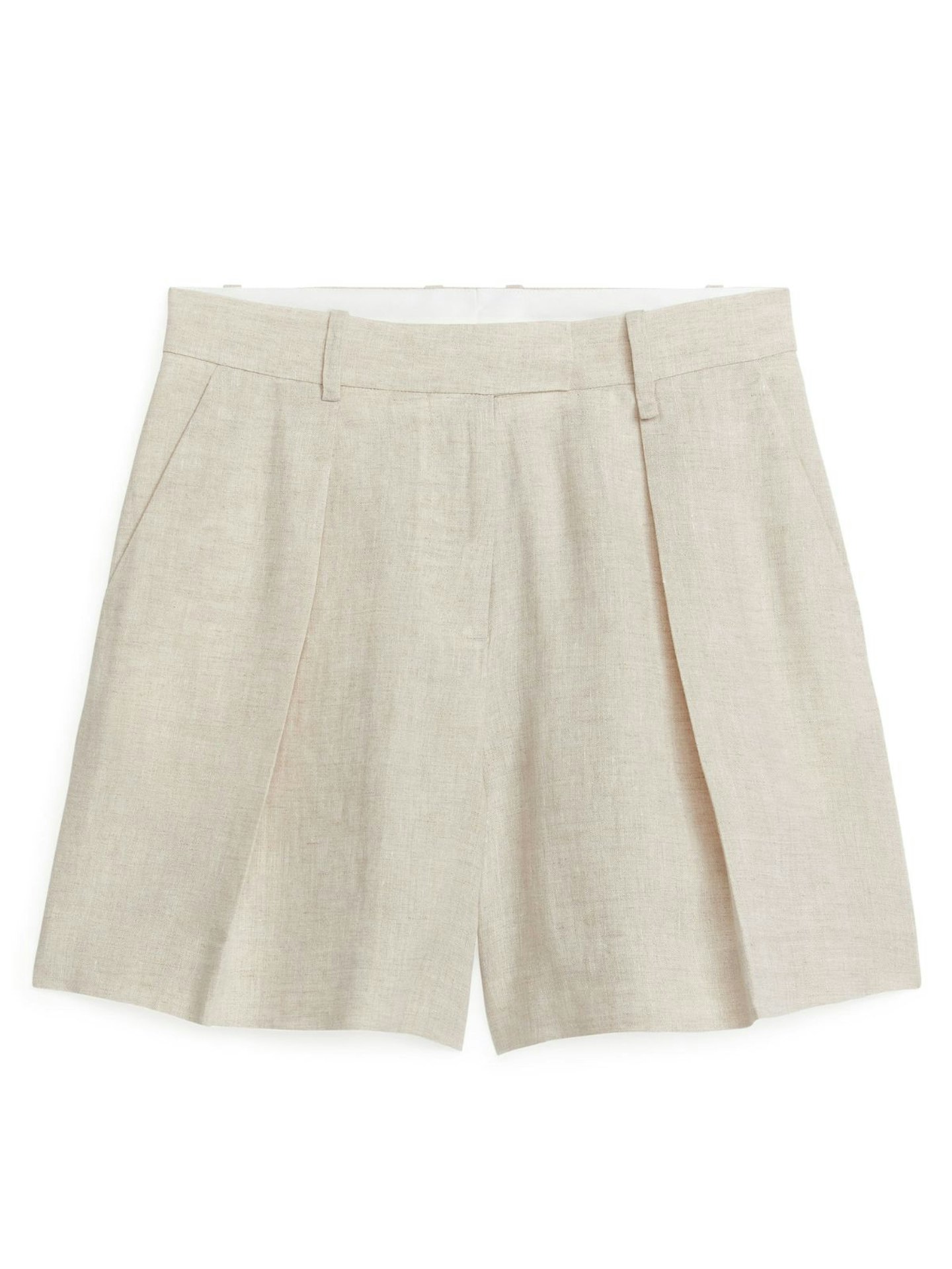 Arket High Waist Linen Shorts