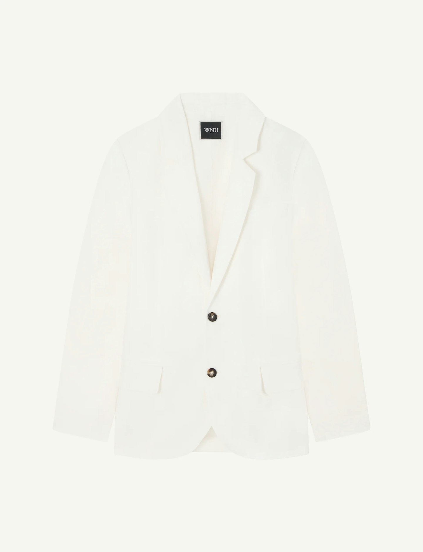 with nothing underneath linen blazer