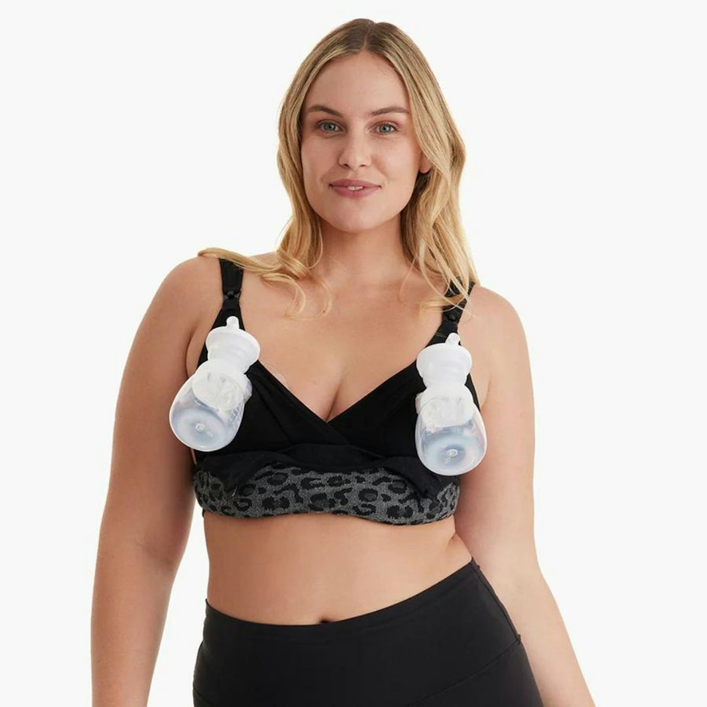 DEX - 4-in-1 Hands Free Seamless Stretch Fabric Pumping Bra