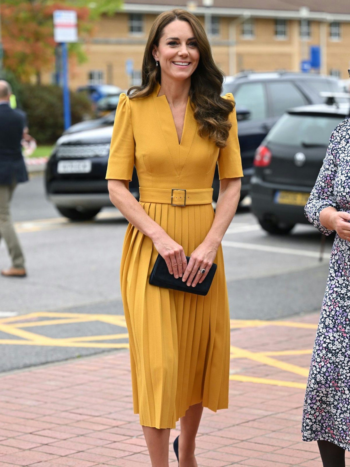 The Princess of Wales wearing a Karen Millen dress