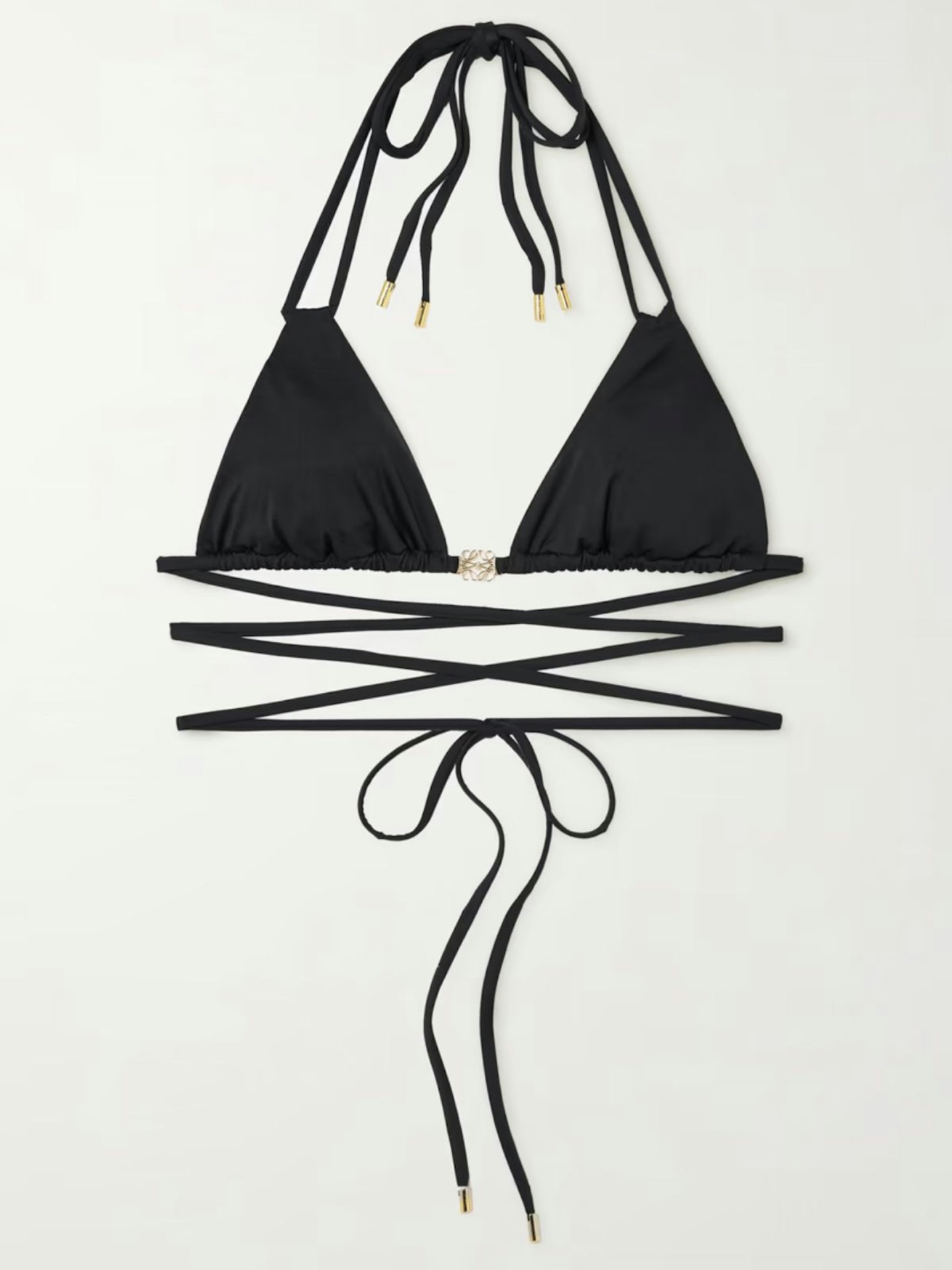 Loewe + Paula's Ibiza Embellished Triangle Bikini Top