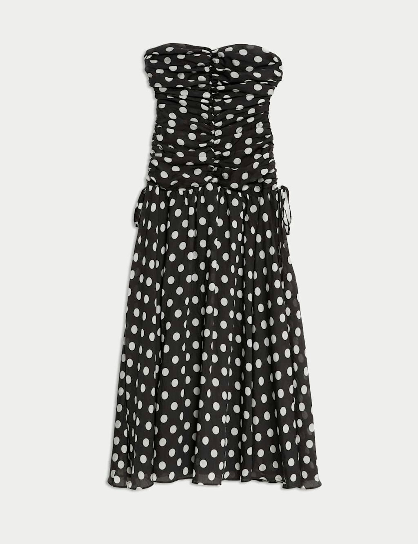 M&S polka dot dress