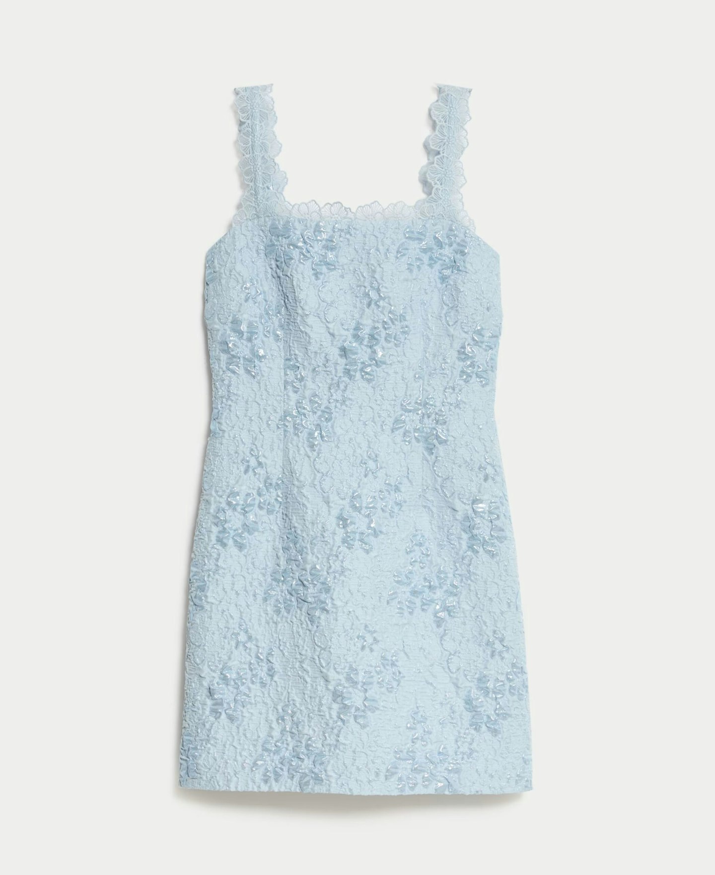 Jacquard Lace Mini Dress