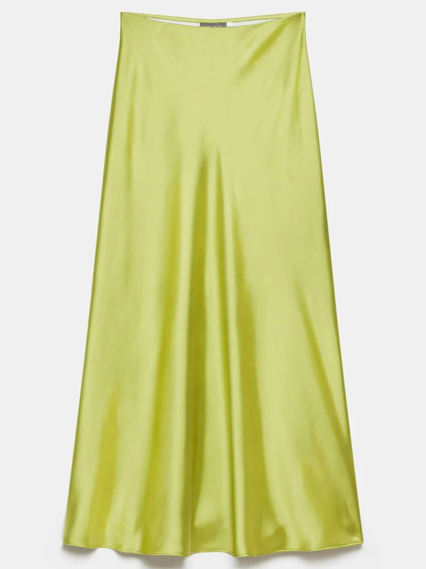 Mint Velvet Green Satin Maxi Slip Skirt