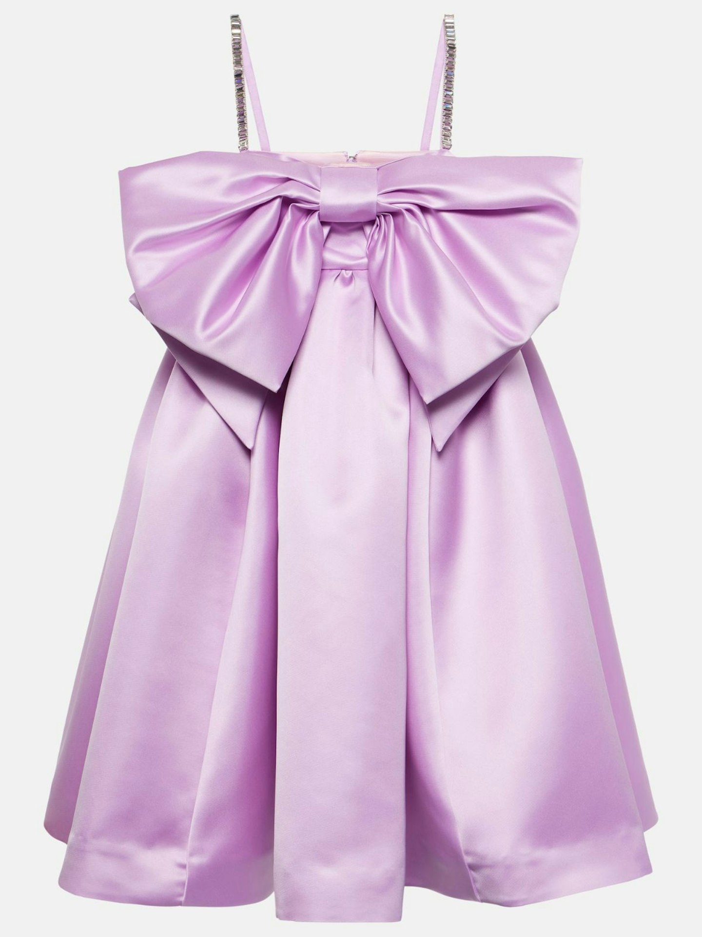 Nina Ricci Bow-Detail Duchesse Satin Mini Dress