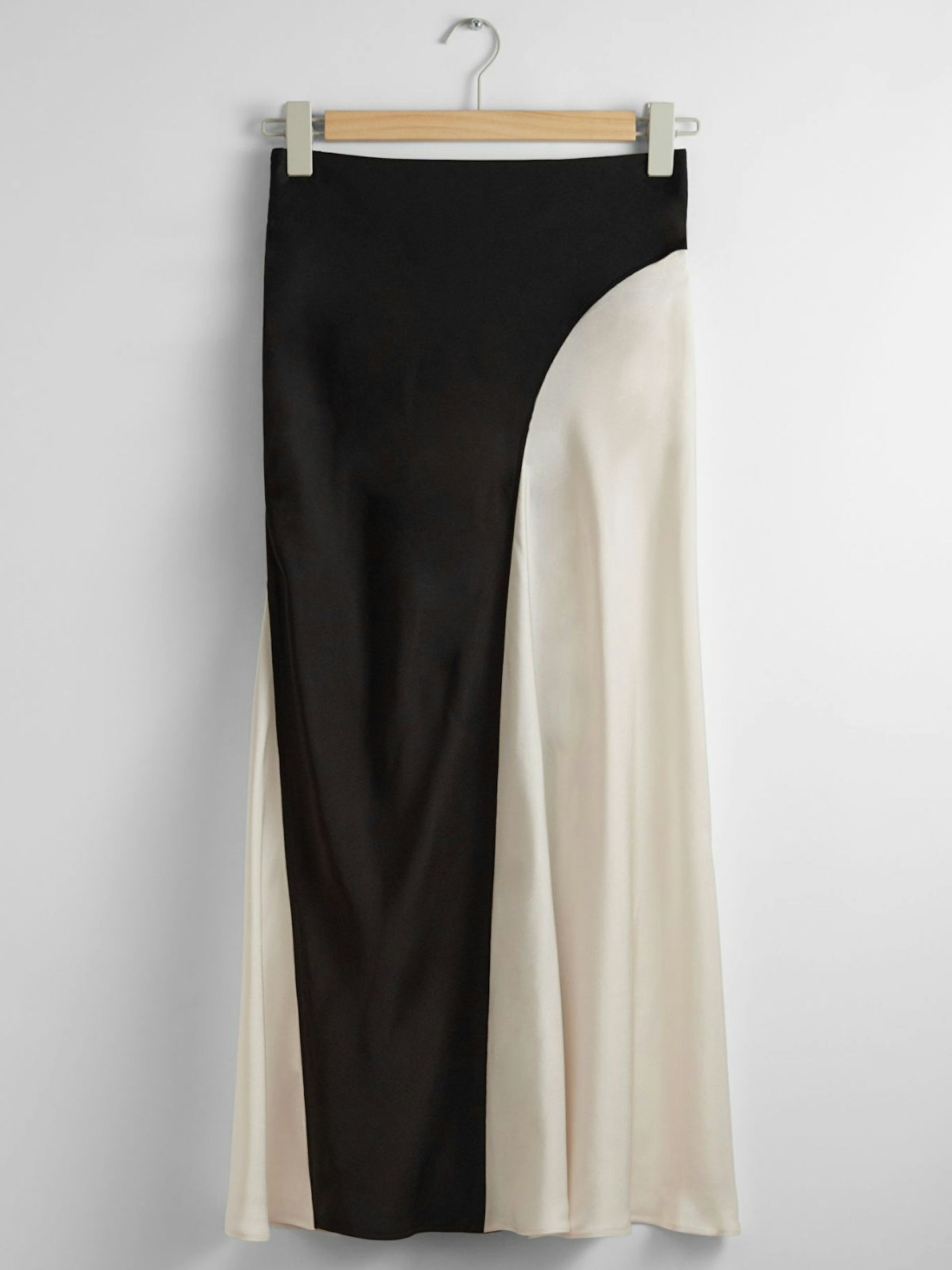 & Other Stories Satin Midi Skirt