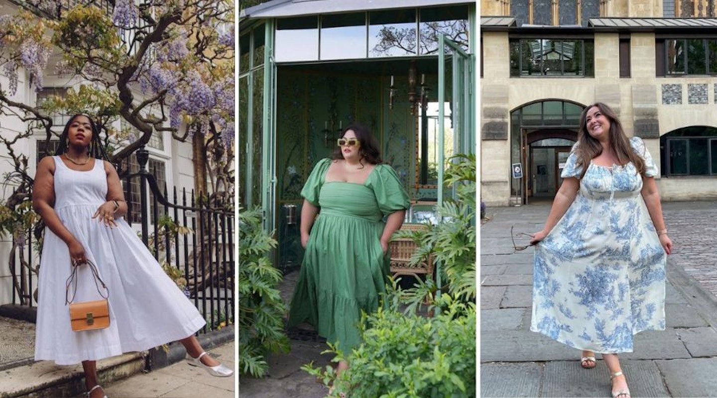 Plus size dresses on Instagram models