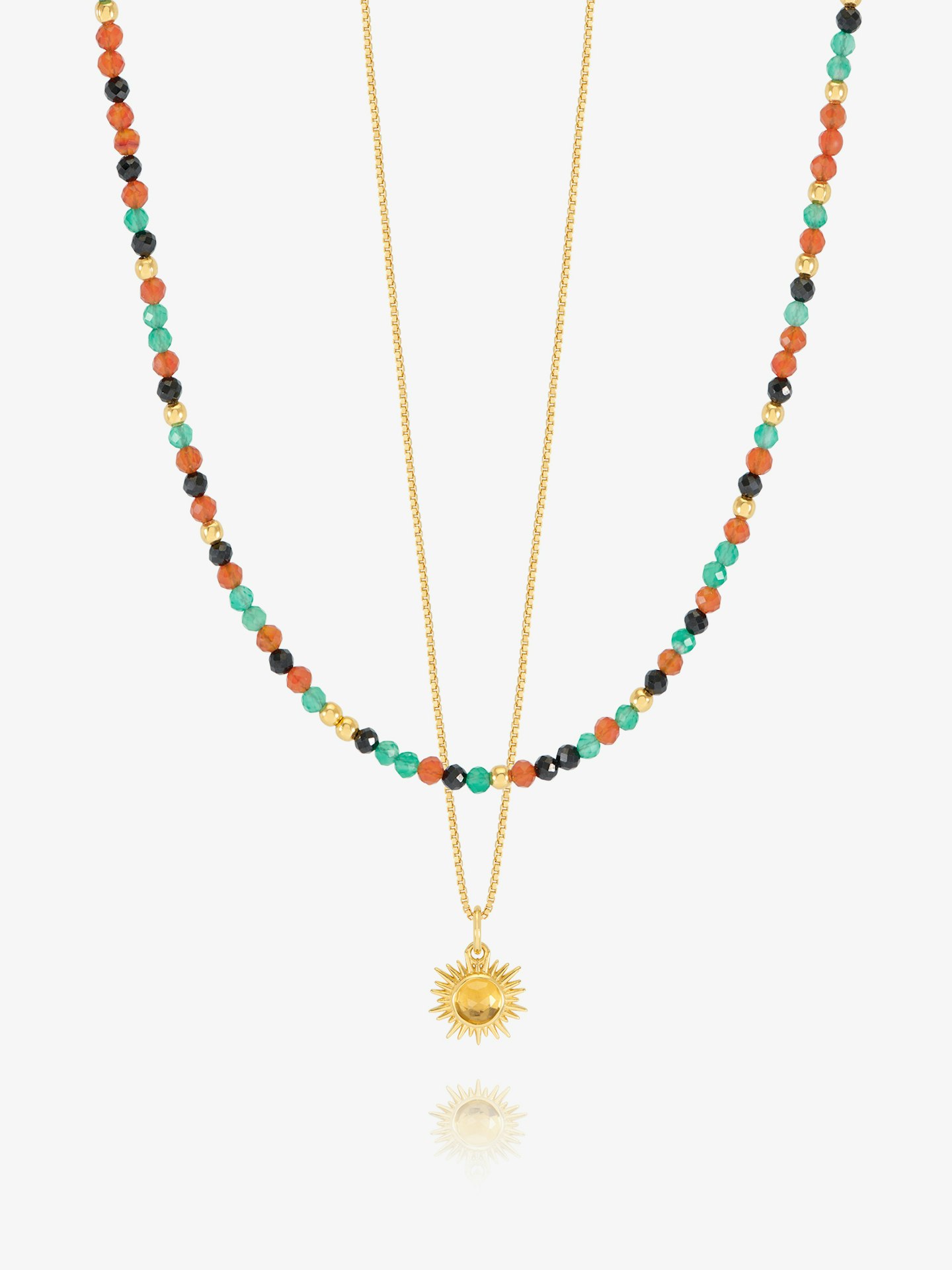 Rachel Jackson x Clara Amfo for Choose Love_Gold Necklace and Beaded Necklace Set
